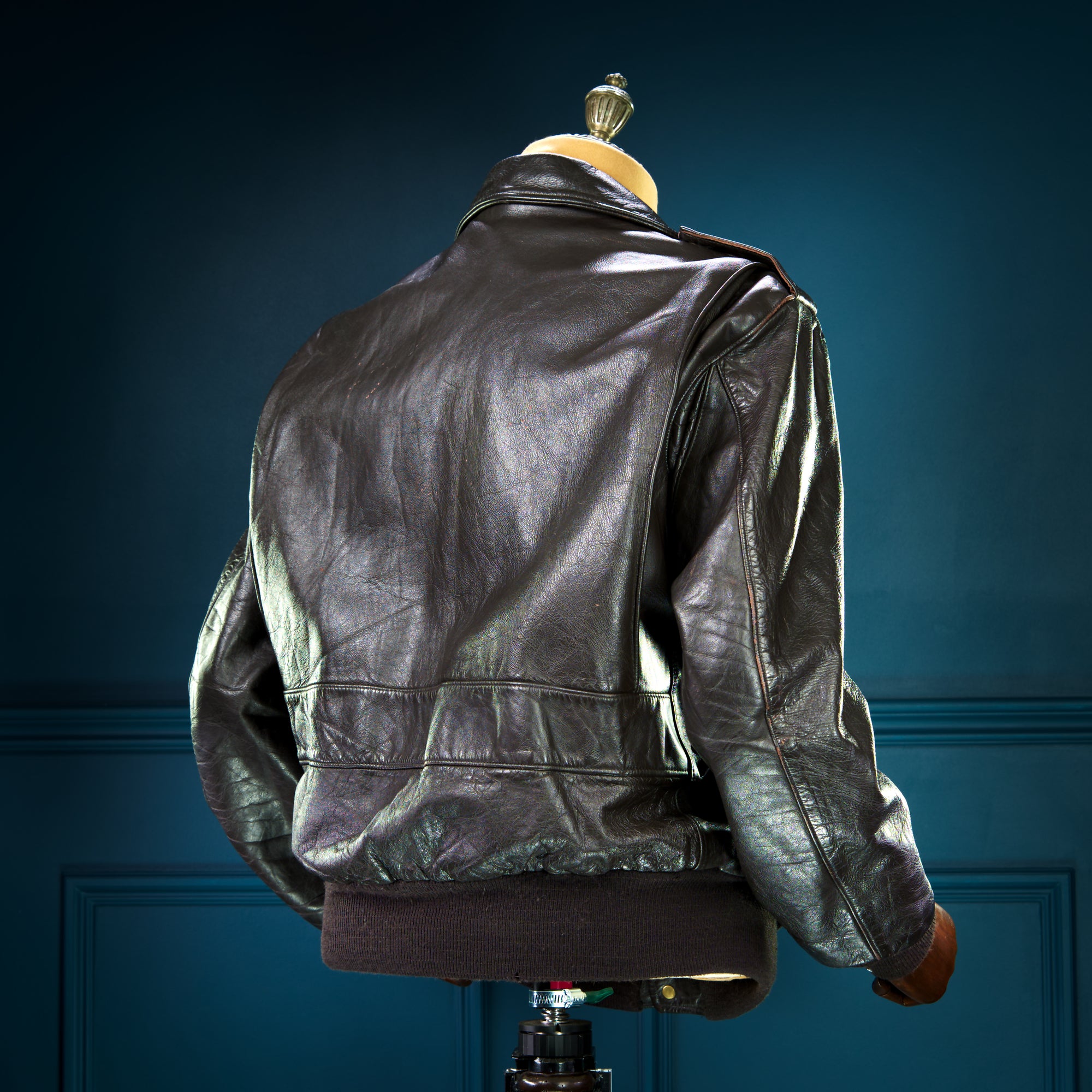 Vintage 1980s Schott 184SM A2 Brown Bomber Flight Leather Jacket “M”