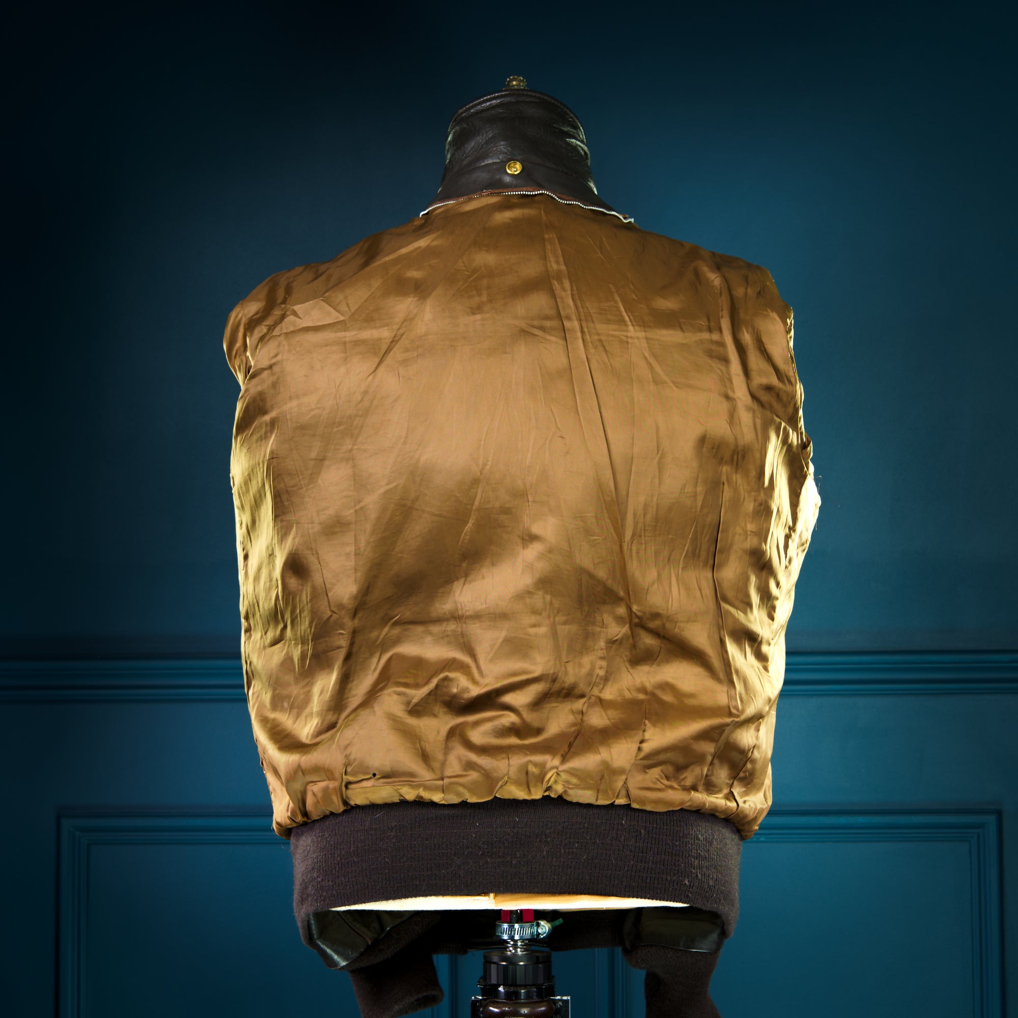 Vintage 1980s Schott 184SM A2 Brown Bomber Flight Leather Jacket “M”