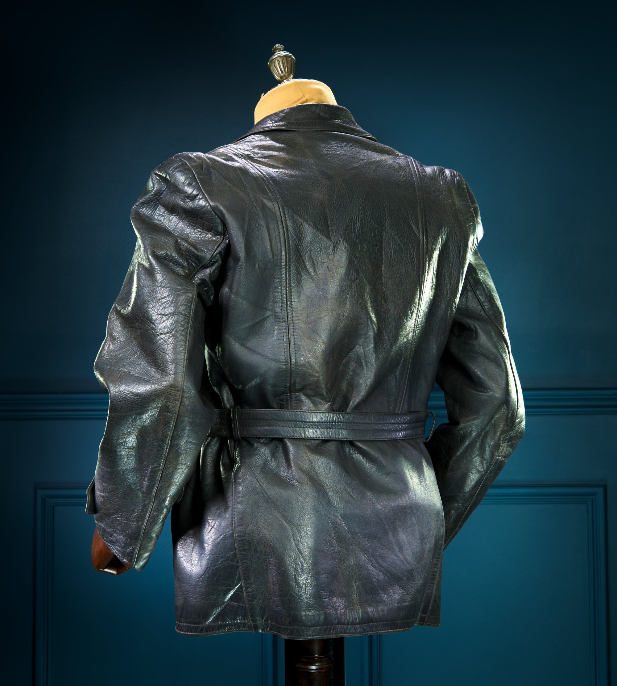 Vintage 1940s WW2 German Horsehide Biker Motorcycle Dispatch Leather Jacket “M”