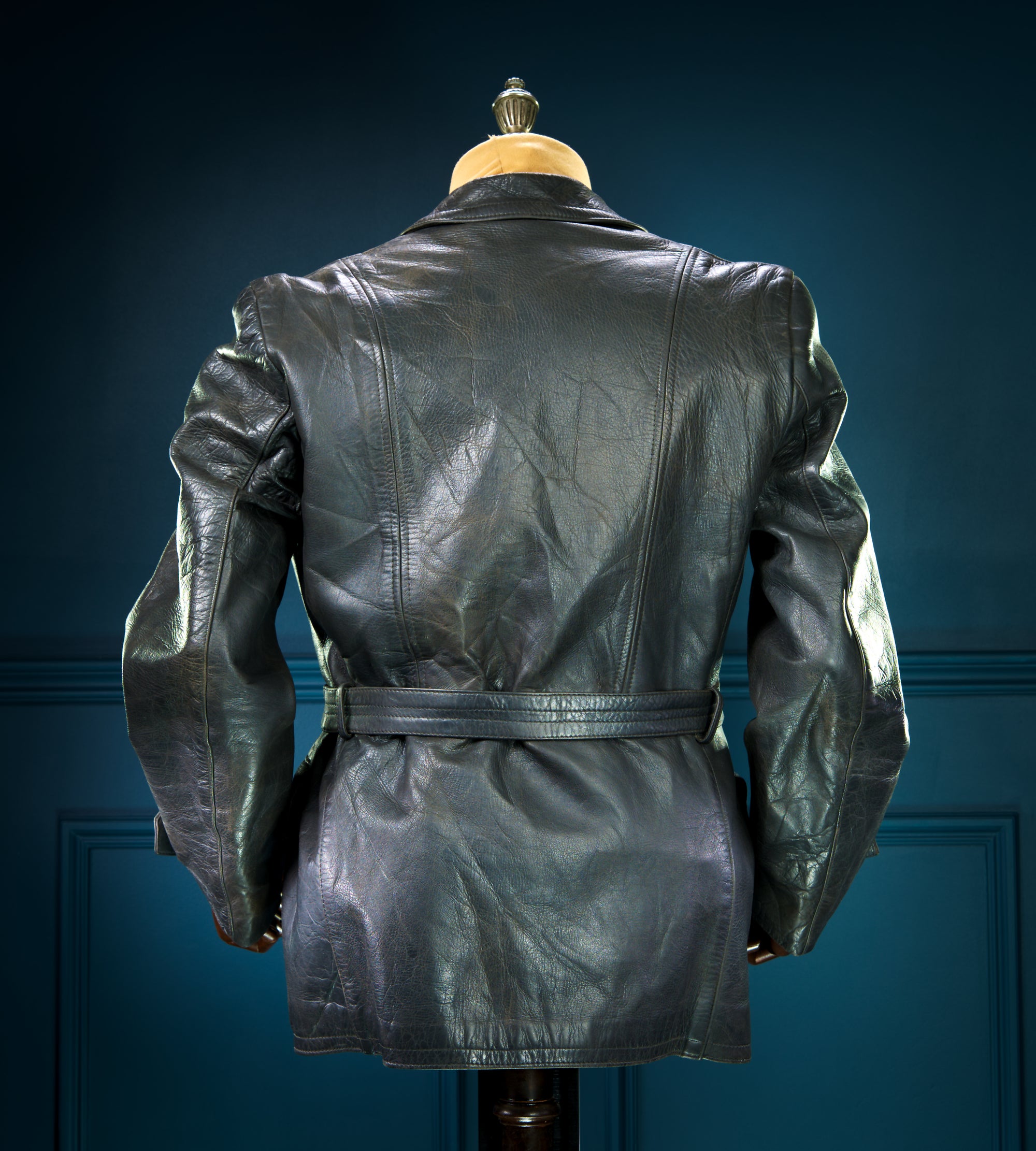 Vintage 1940s WW2 German Horsehide Biker Motorcycle Dispatch Leather Jacket “M”