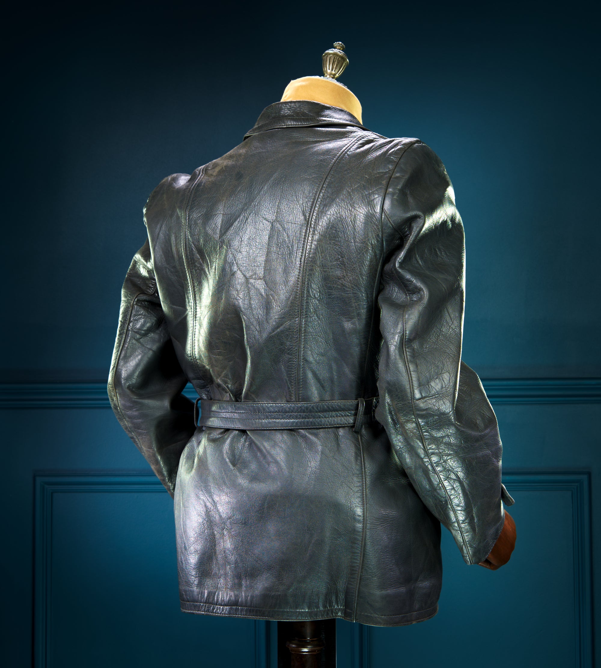 Vintage 1940s WW2 German Horsehide Biker Motorcycle Dispatch Leather Jacket “M”