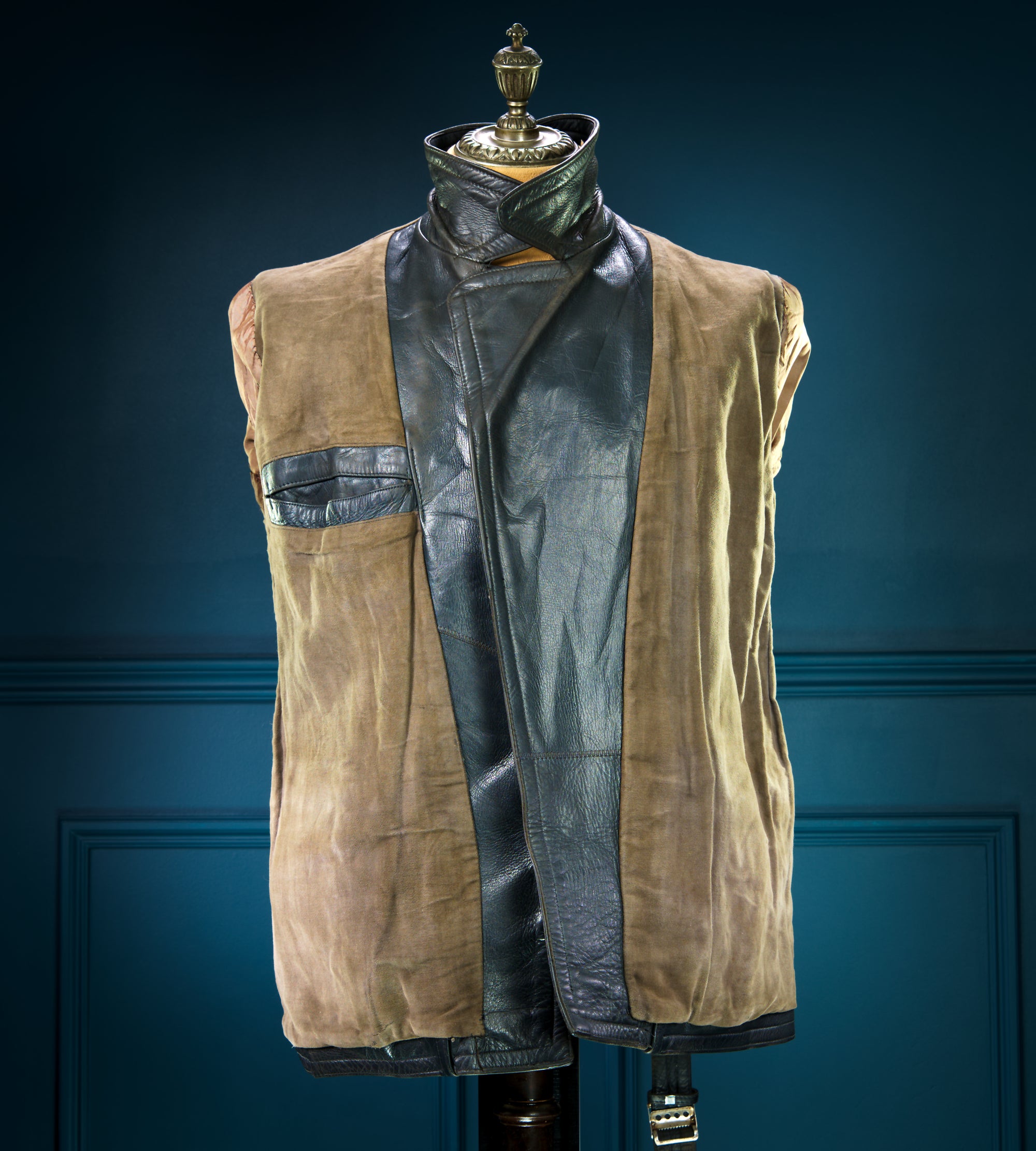 Vintage 1940s WW2 German Horsehide Biker Motorcycle Dispatch Leather Jacket “M”