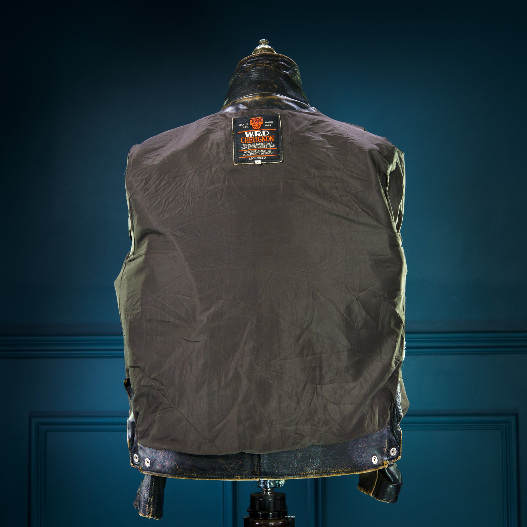 Vintage 90s Chevignon Steerhide Highwayman Biker Single Rider Leather Jacket “M”