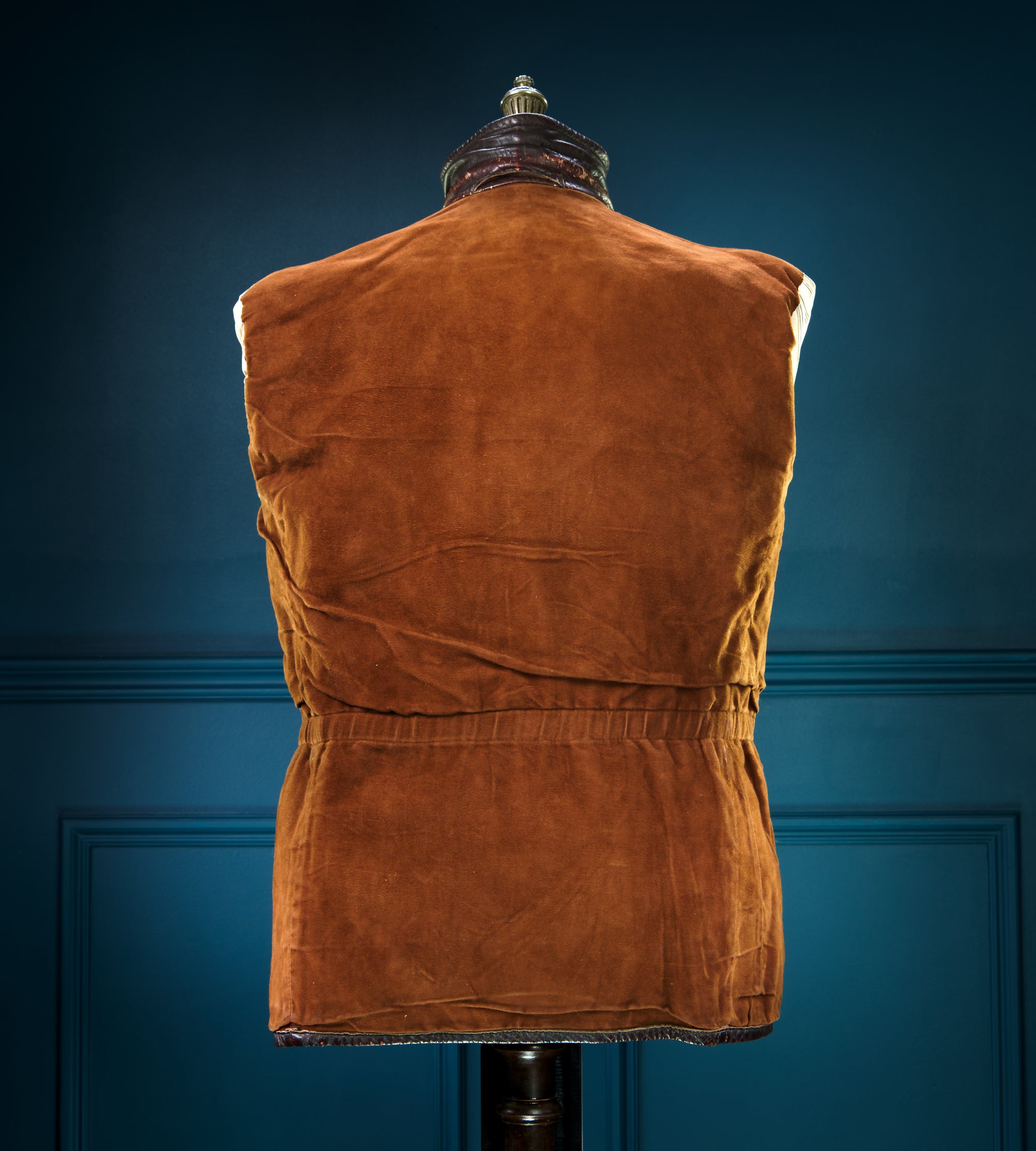 Vintage 1940s German Deerskin Cold War Biker Worker Rider Leather Jacket “M”