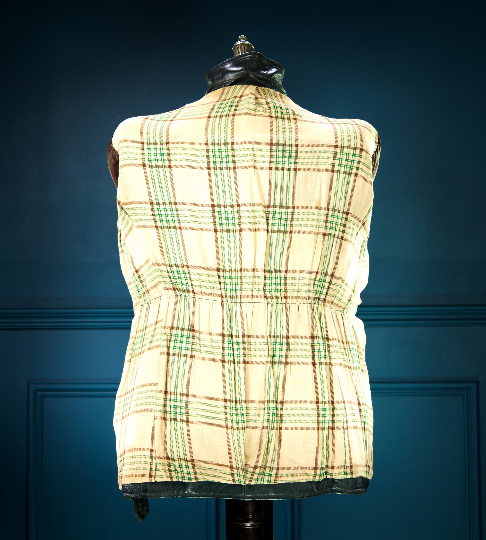 Vintage 1940s German Goatskin Cold War Biker Worker Rider Leather Jacket “M”