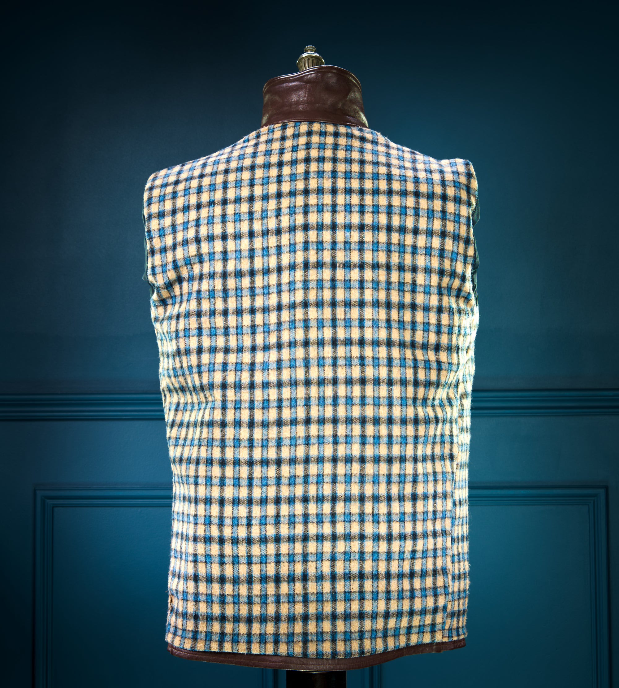 Vintage 1960s French Brown Lambskin Biker Worker Motorcyle Leather Jacket “M”