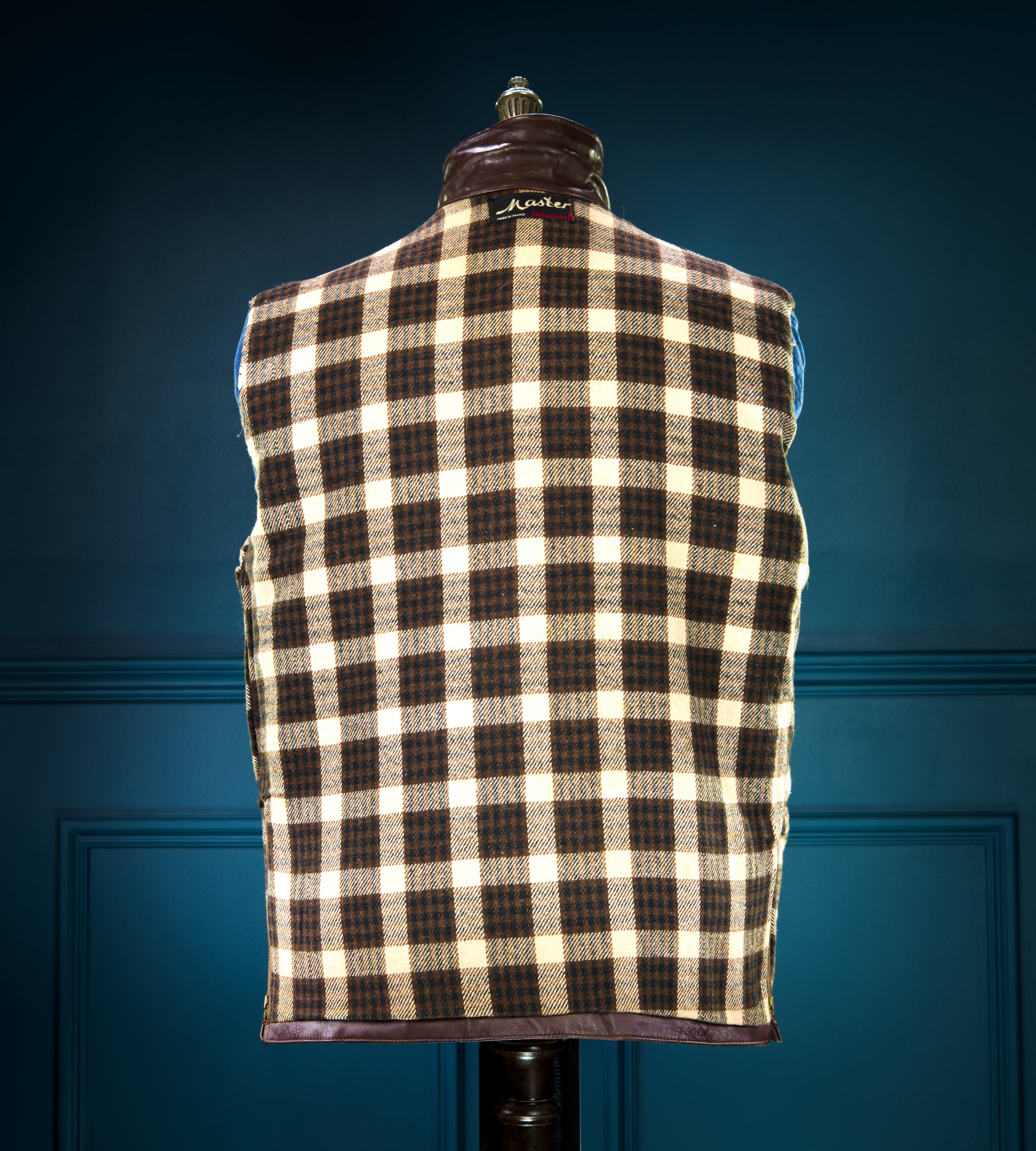 Vintage 1950s Cold War French Lambskin Worker Biker Rider Leather Jacket “M”