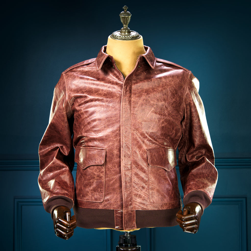 Limited Edition 1940s-Style Horsehide A2 Flight Bomber Aviator Leather Jacket “M”