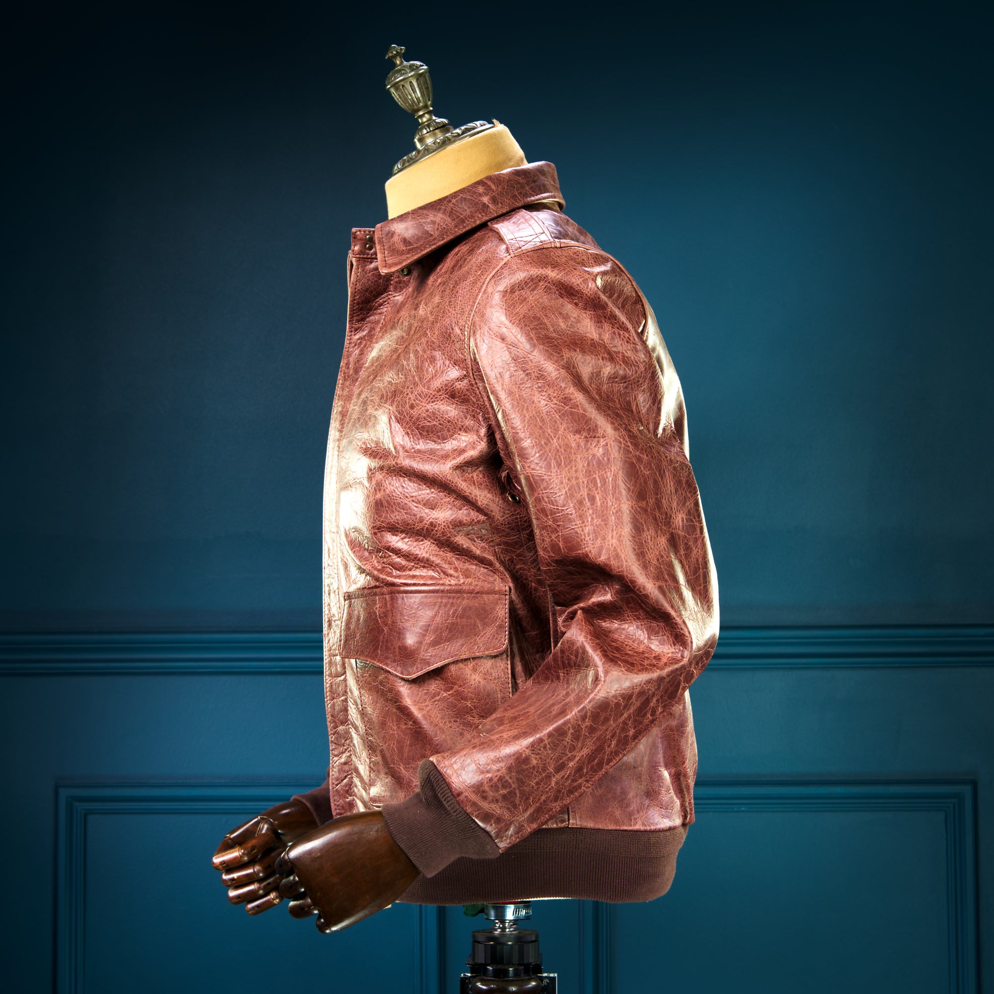 Limited Edition 1940s-Style Horsehide A2 Flight Bomber Aviator Leather Jacket “M”