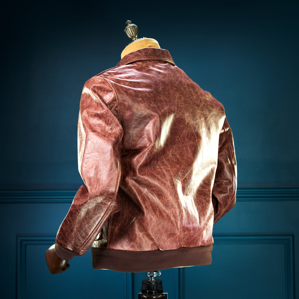 Limited Edition 1940s-Style Horsehide A2 Flight Bomber Aviator Leather Jacket “M”