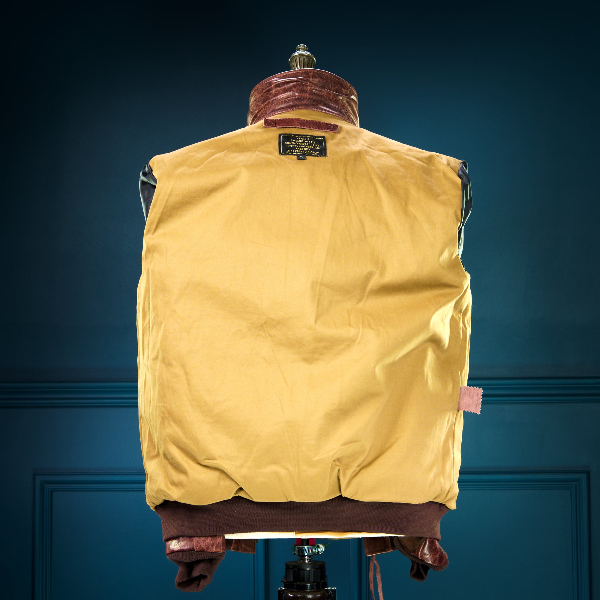 Limited Edition 1940s-Style Horsehide A2 Flight Bomber Aviator Leather Jacket “M”