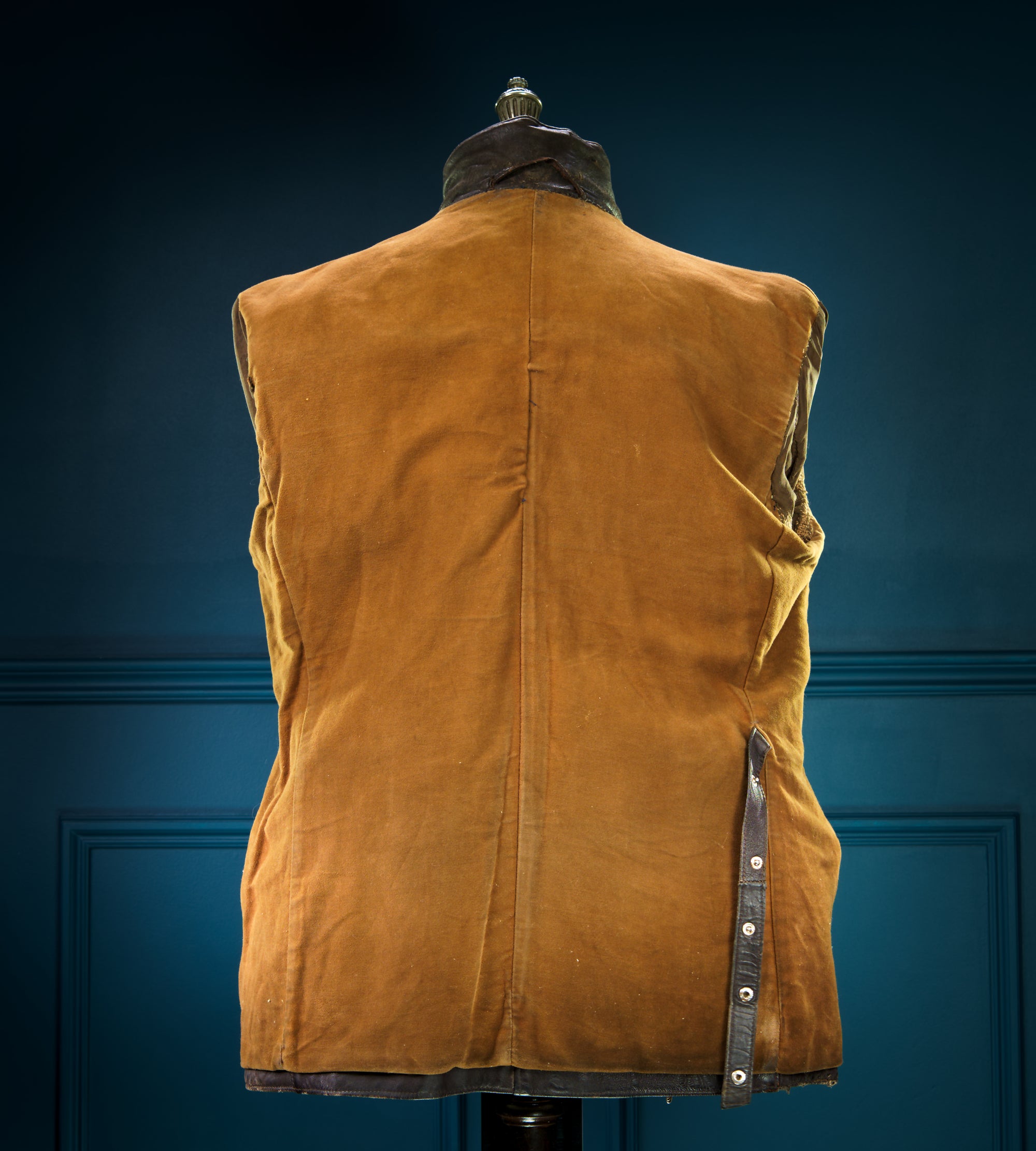 Vintage 1940s WW2 German Sheepskin Biker Motorcycle Dispatch Leather Jacket “M”