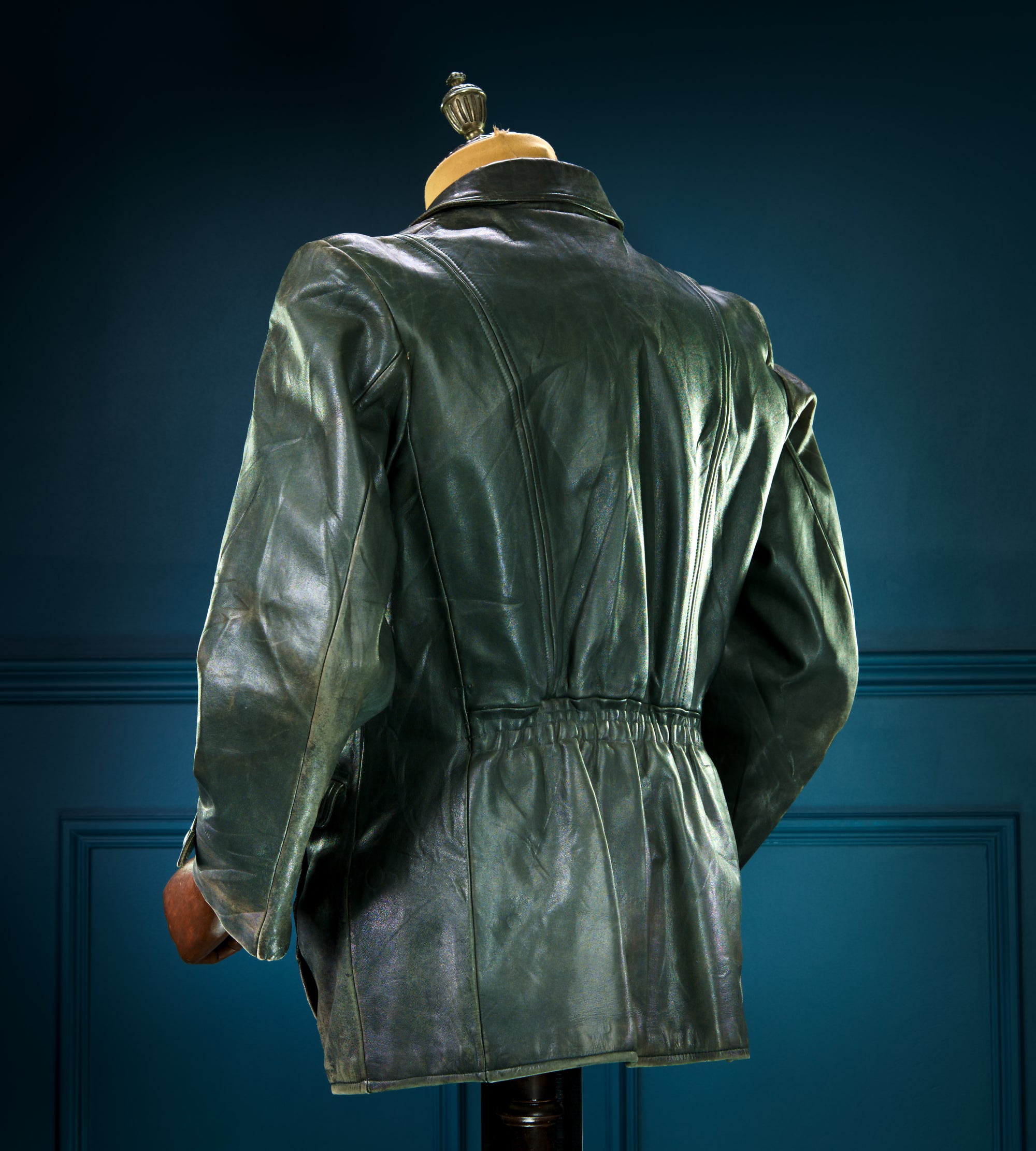 Vintage 1940s WW2 German Horsehide Biker Motorcycle Dispatch Leather Jacket “M”