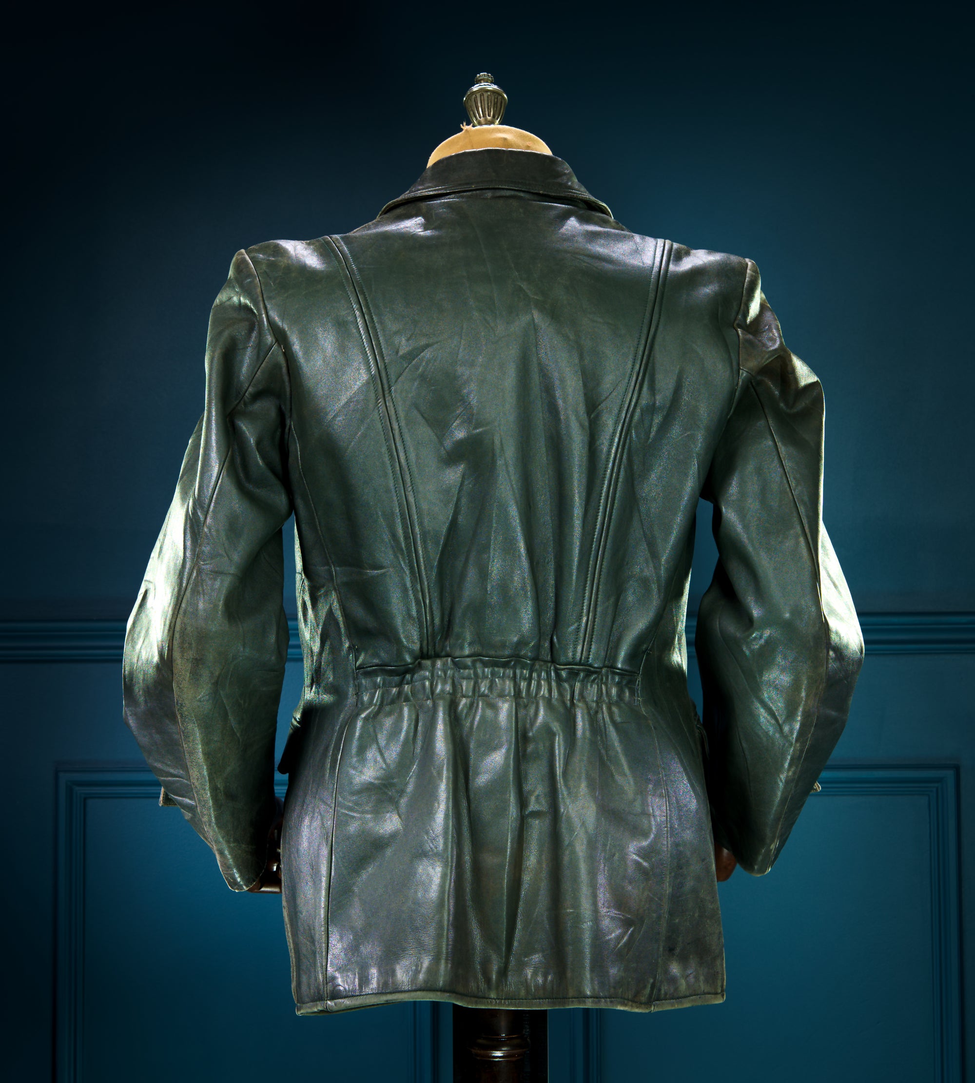 Vintage 1940s WW2 German Horsehide Biker Motorcycle Dispatch Leather Jacket “M”