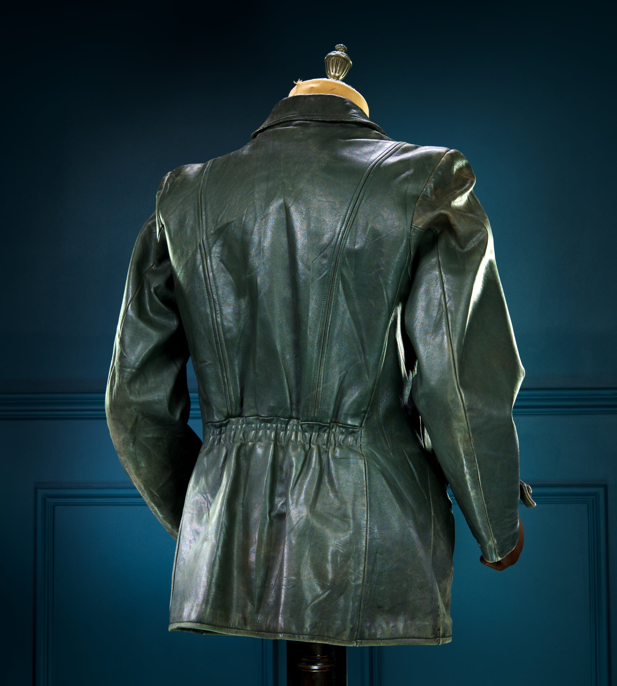 Vintage 1940s WW2 German Horsehide Biker Motorcycle Dispatch Leather Jacket “M”