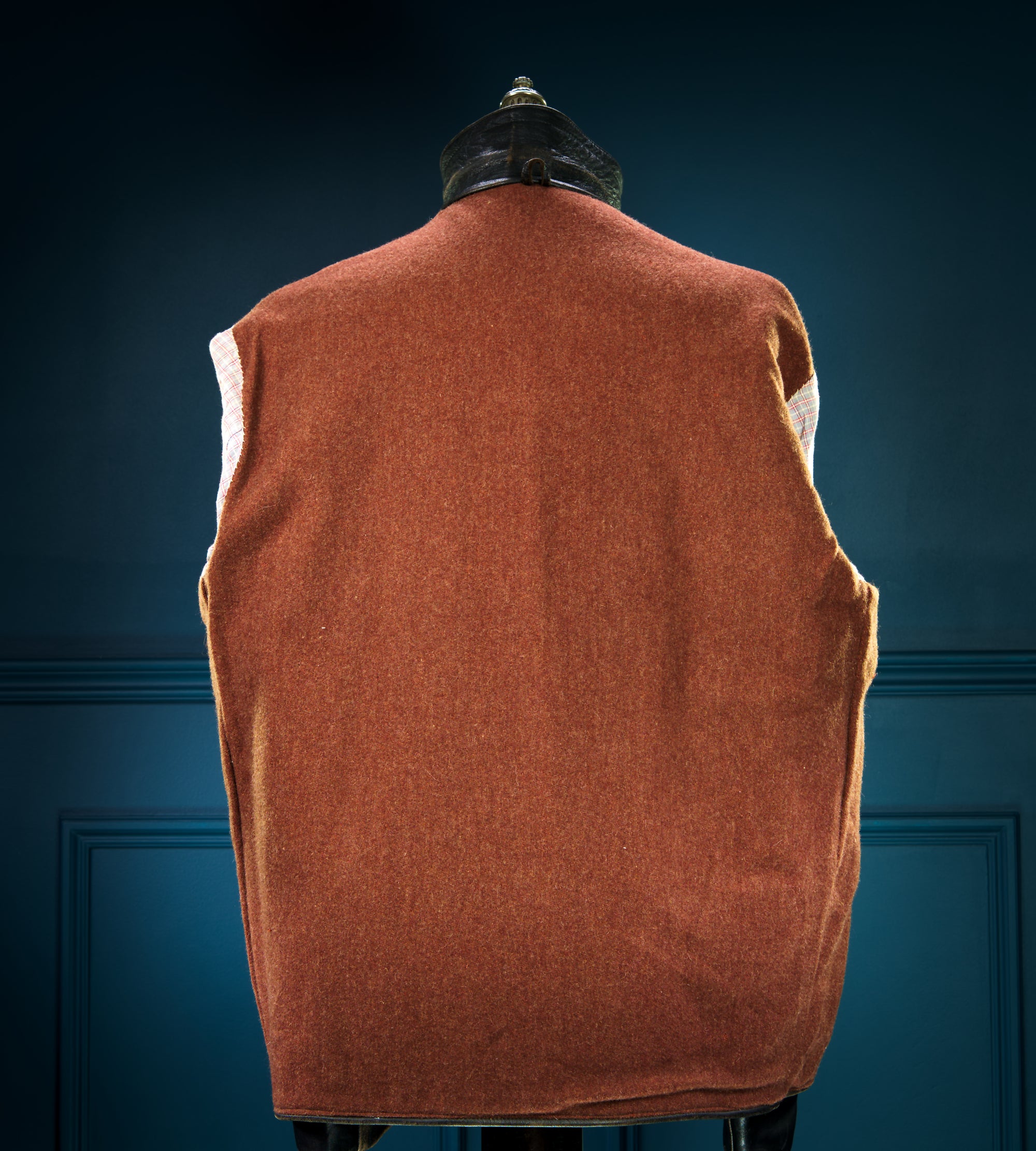 Vintage 1940s German Sheepskin Cold War Biker Worker Rider Leather Jacket “XL”