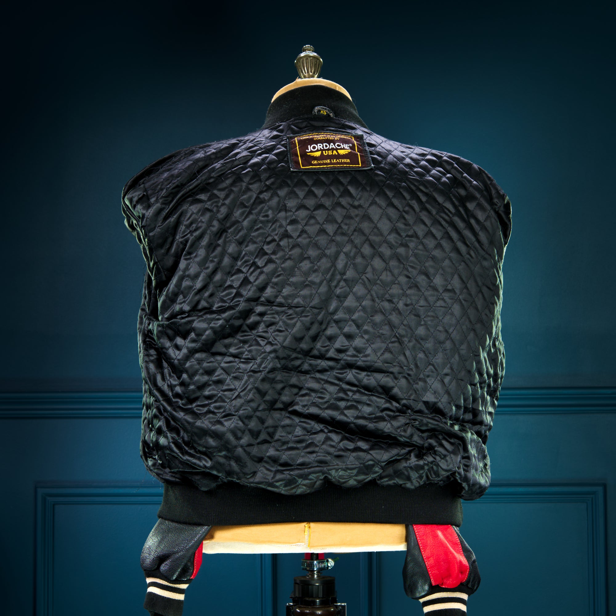 Vintage 80s Jordache Varsity Letterman College Campus Full Leather Jacket “M”