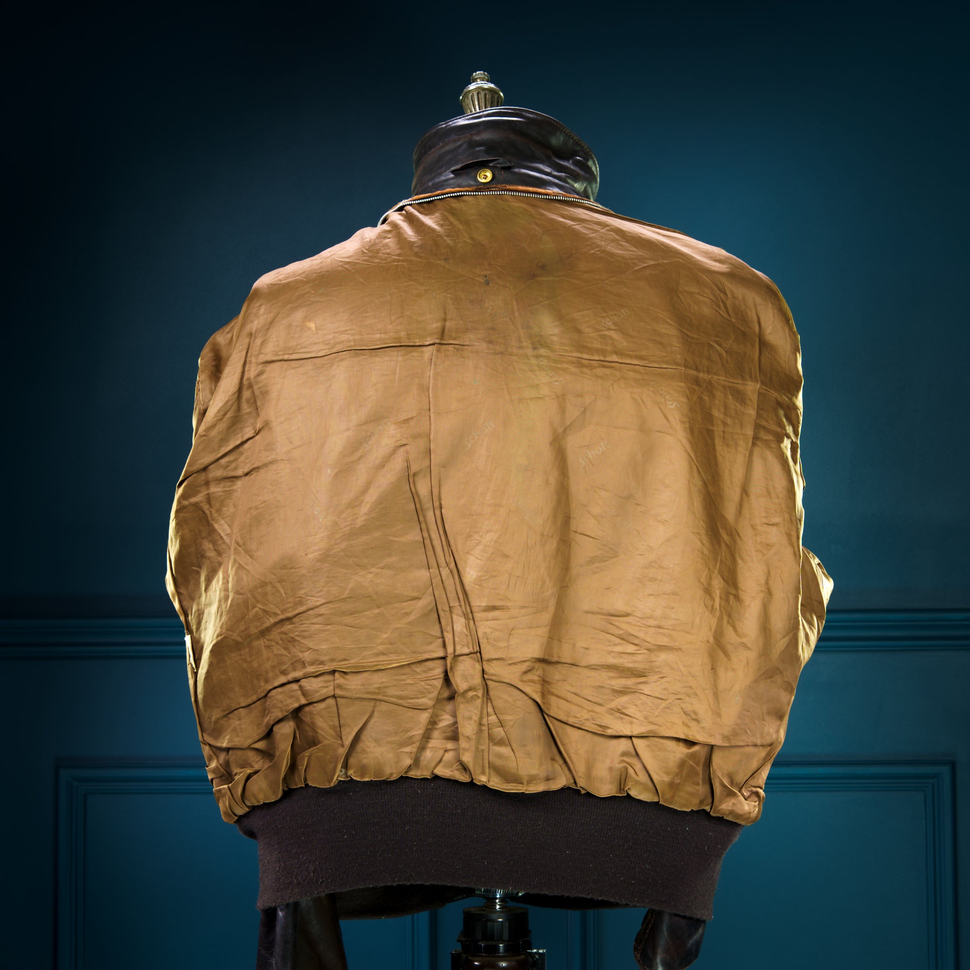 Vintage 1980s Schott 184SM A2 Brown Bomber Flight Leather Jacket “XL”