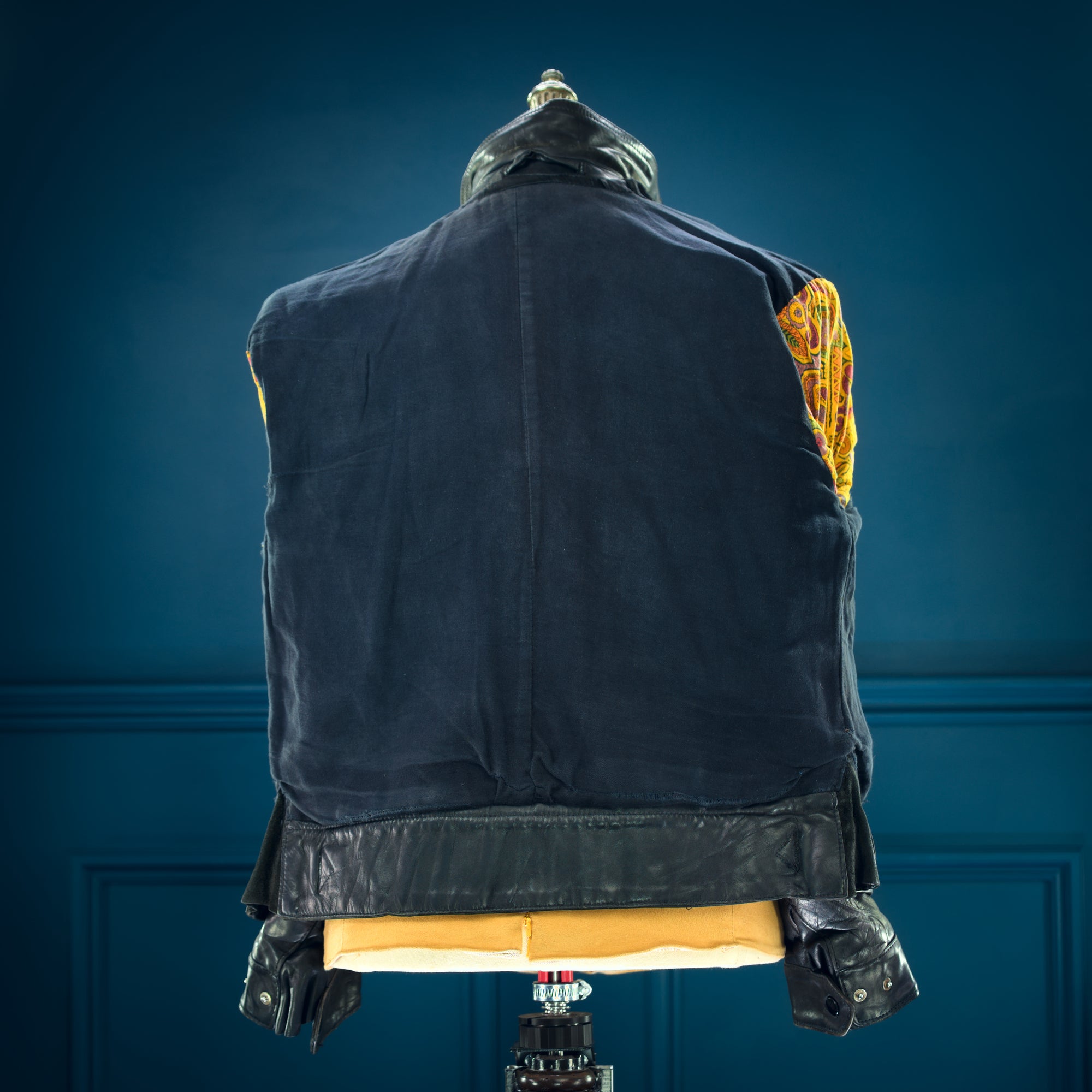 Vintage 1950s German Calfskin Single Rider Highwayman Biker Leather Jacket “M”