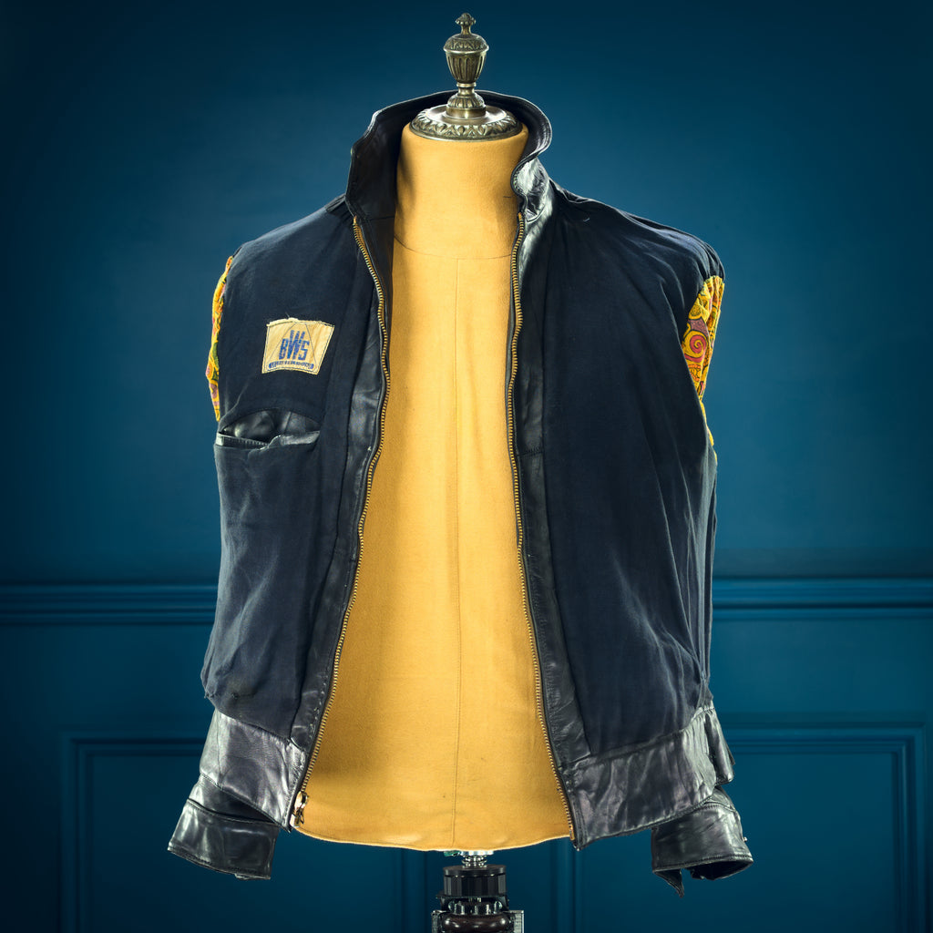 Vintage 1950s German Calfskin Single Rider Highwayman Biker Leather Jacket “M”