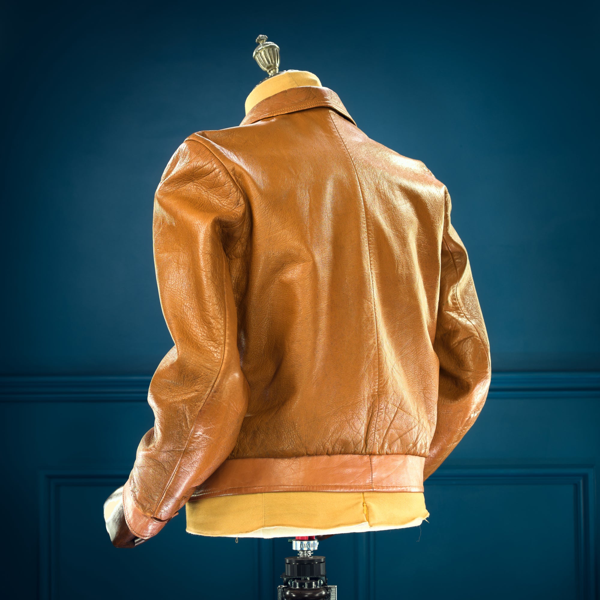 Vintage 1950s West German Deerskin Flight Aviator Bomber Leather Jacket “M”