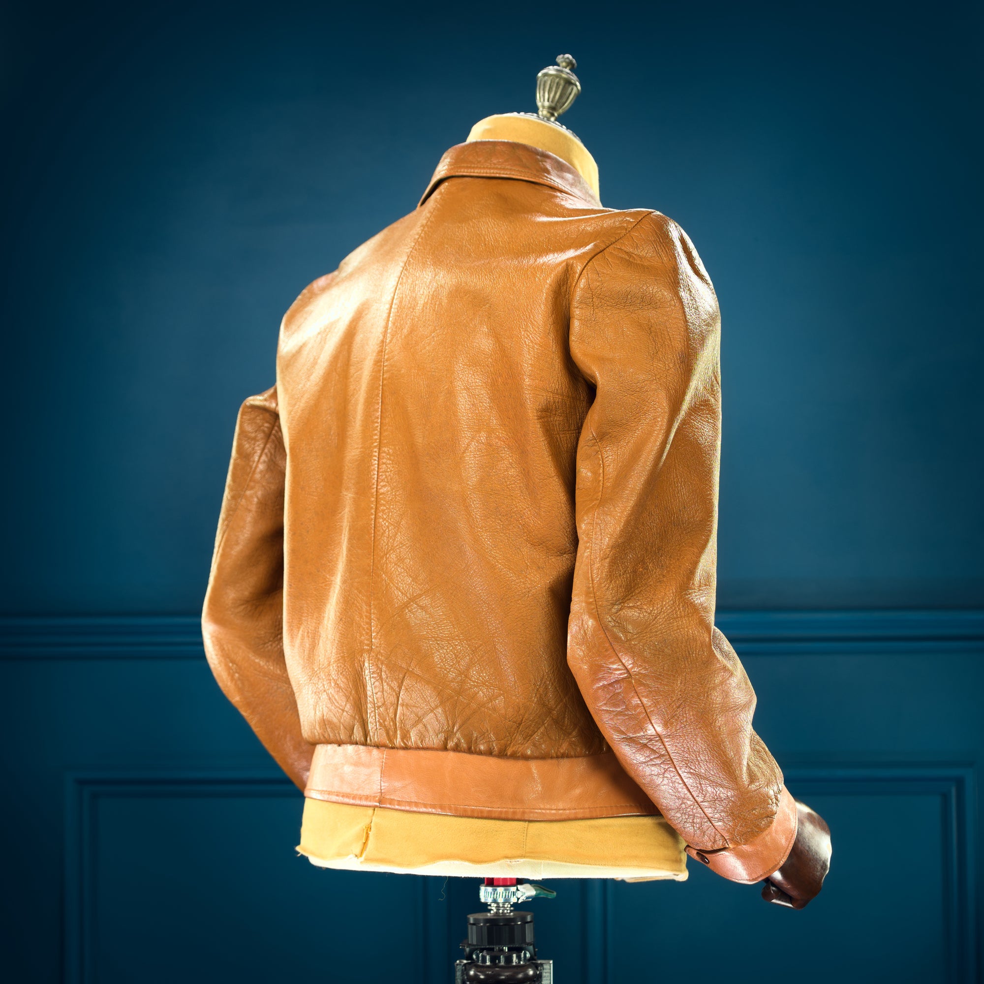 Vintage 1950s West German Deerskin Flight Aviator Bomber Leather Jacket “M”