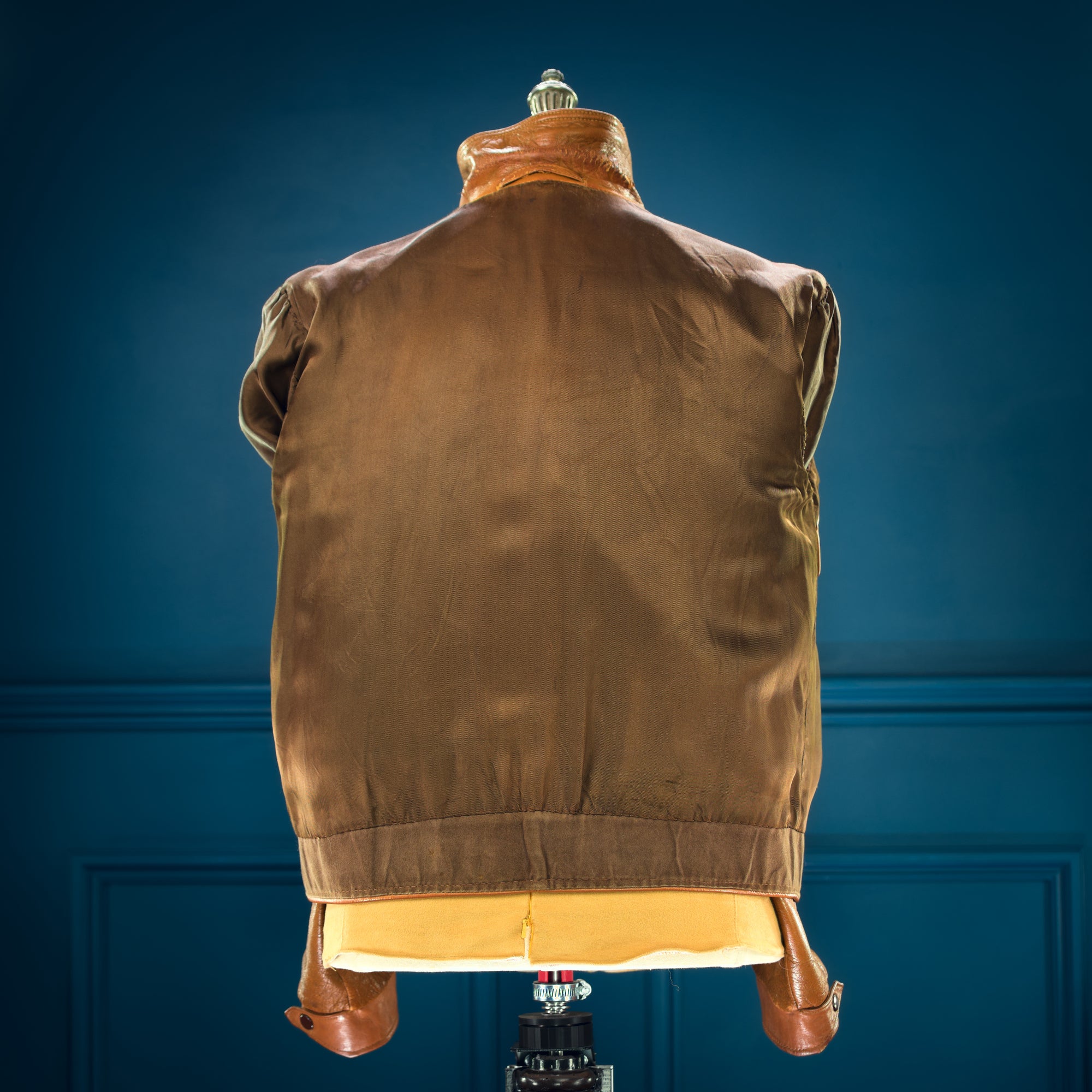 Vintage 1950s West German Deerskin Flight Aviator Bomber Leather Jacket “M”