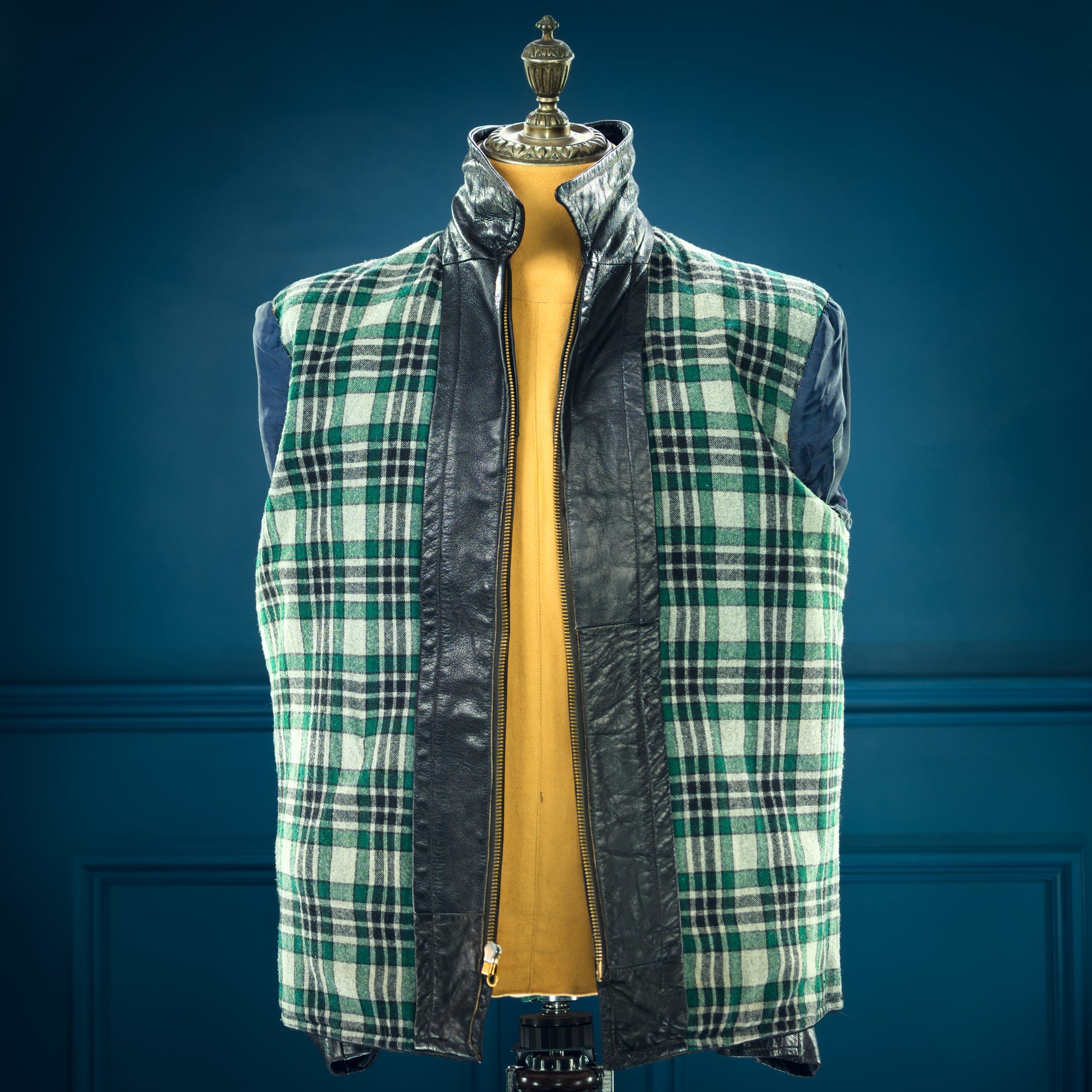 Vintage 1950s Swedish Goatskin Single Rider Biker Highwayman Leather Jacket “M”