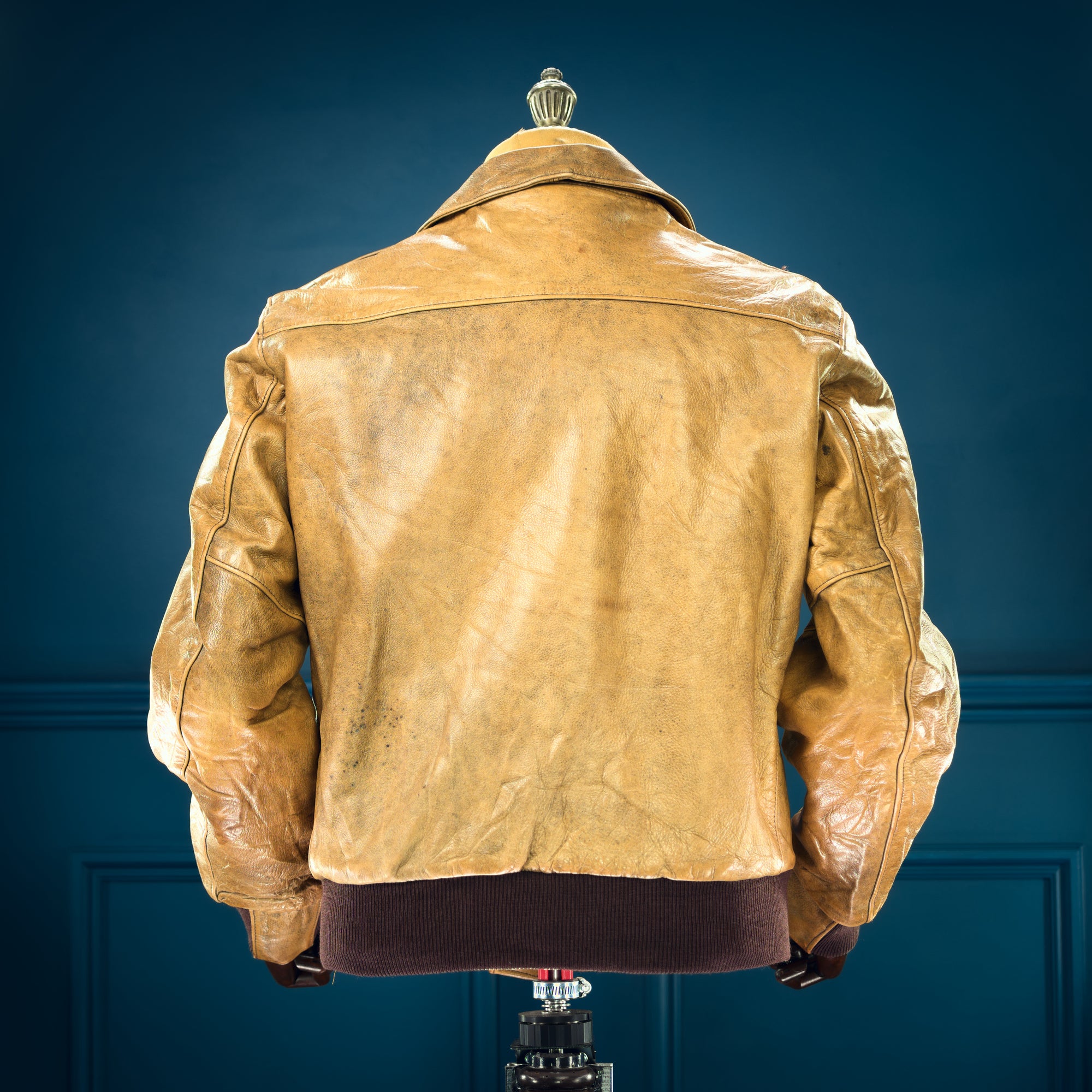 Vintage 1980s American Steerhide Flight Bomber Aviator Leather Jacket “M”