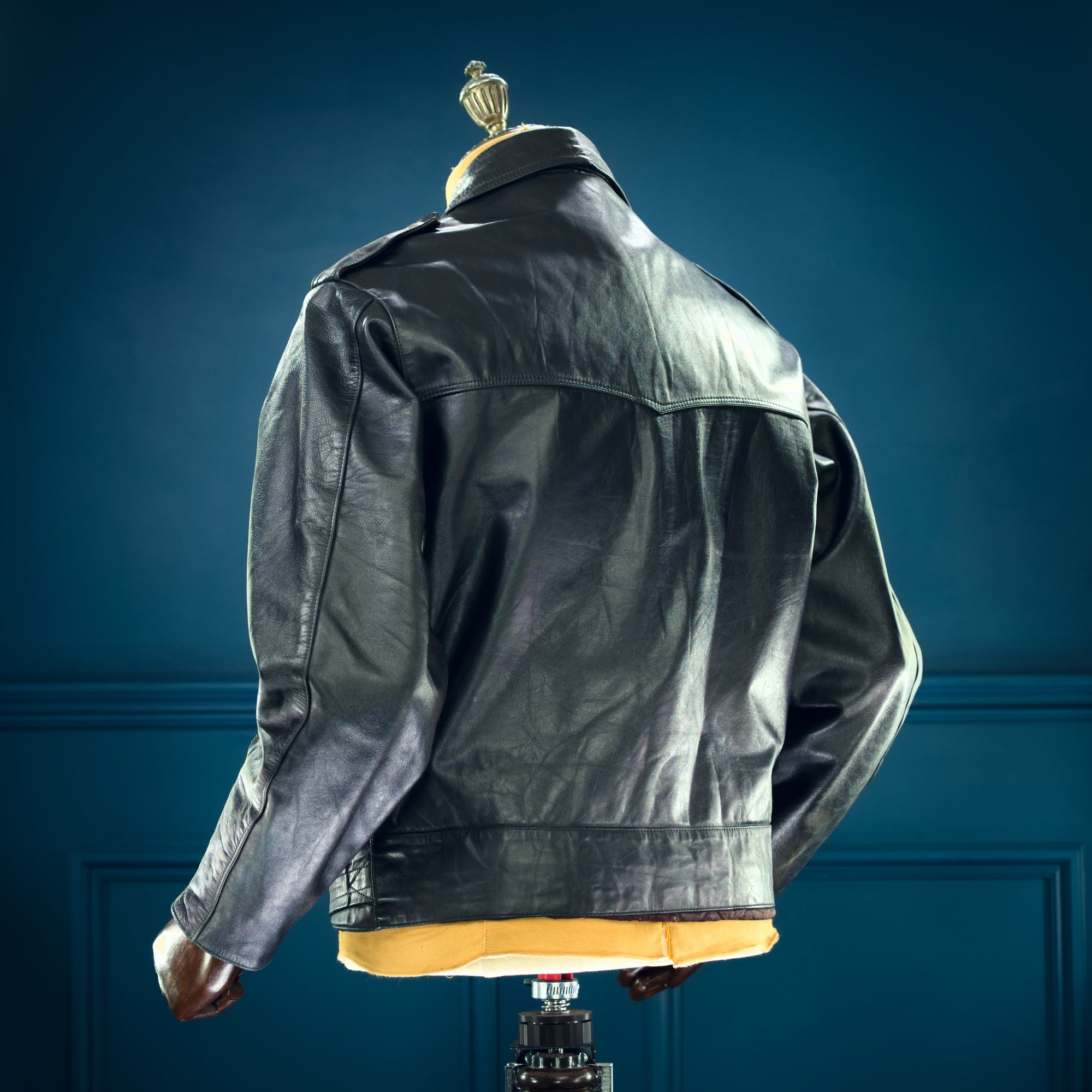 Vintage 1960s Australian Kangaroo Hide Biker Motorcycle Rider Leather Jacket “M”