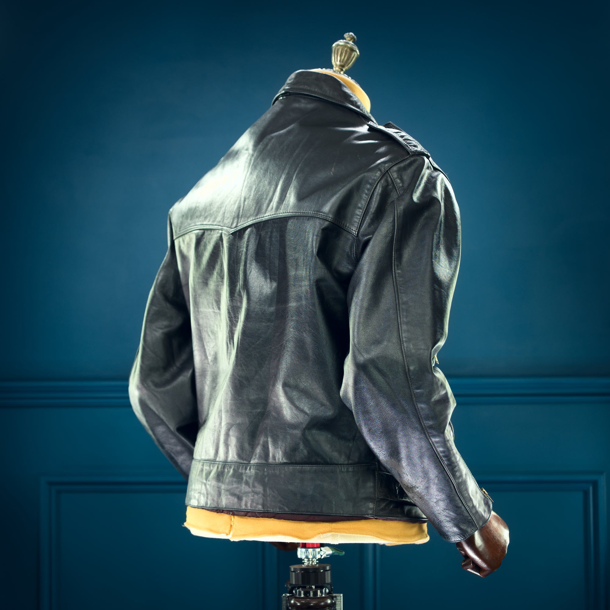 Vintage 1960s Australian Kangaroo Hide Biker Motorcycle Rider Leather Jacket “M”