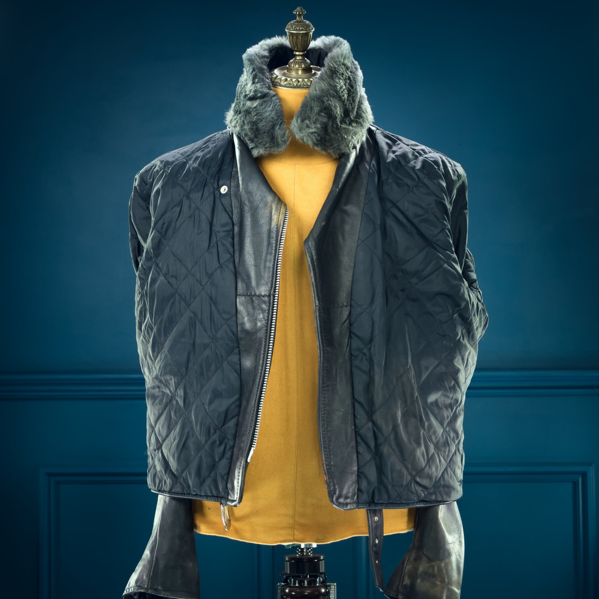 Vintage 1960s Montgomery Ward Biker Motorcycle Brando Rider Leather Jacket “L”