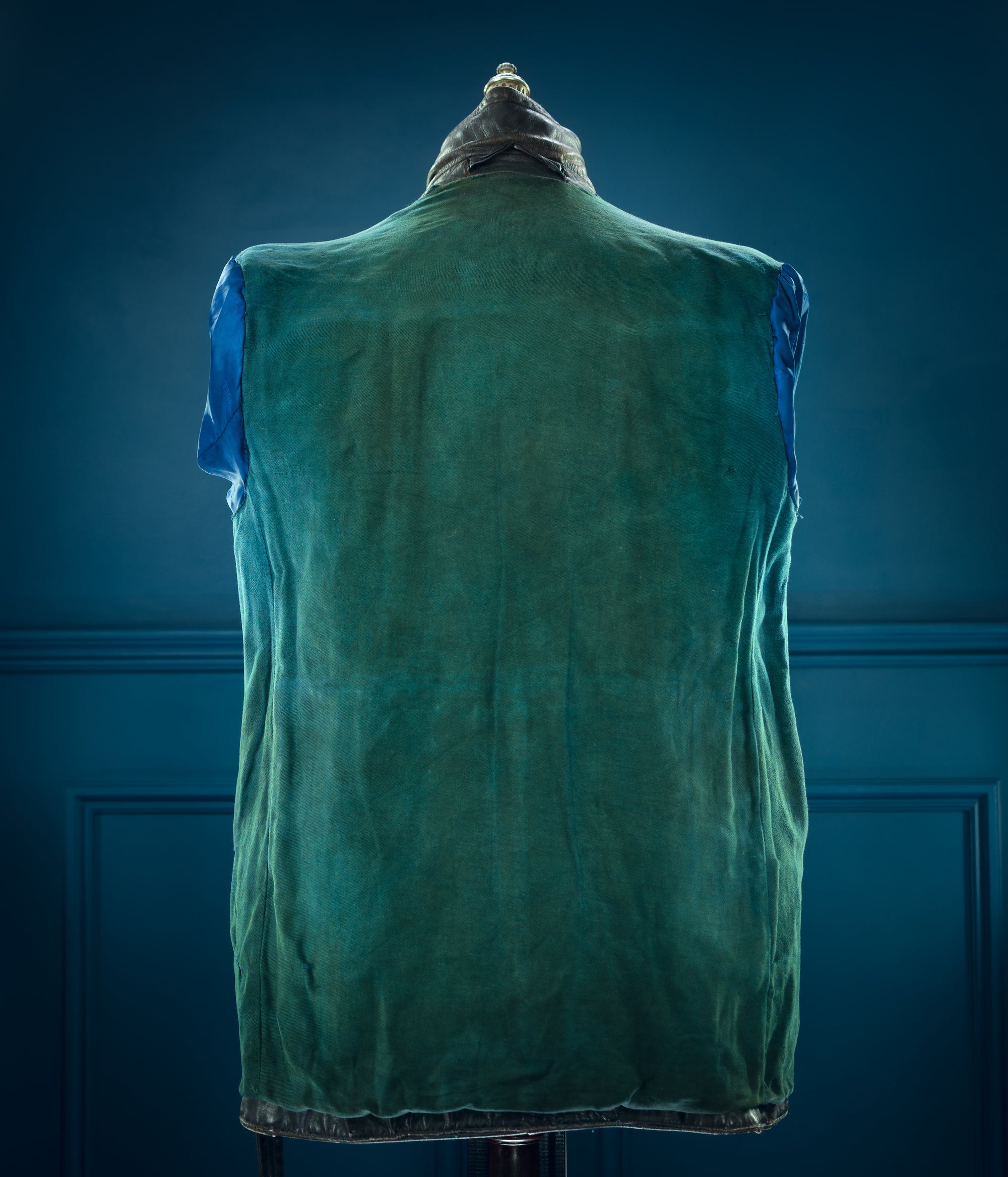 Vintage 1950s West German Police Border Patrol Biker Dispatch Leather Jacket “M”