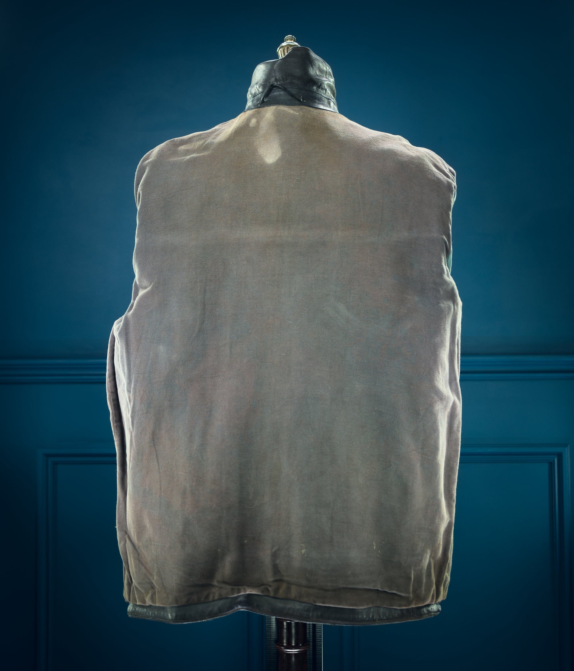 Vintage 1960s West German Grey Cold War Civil Service Rider Leather Jacket “L”