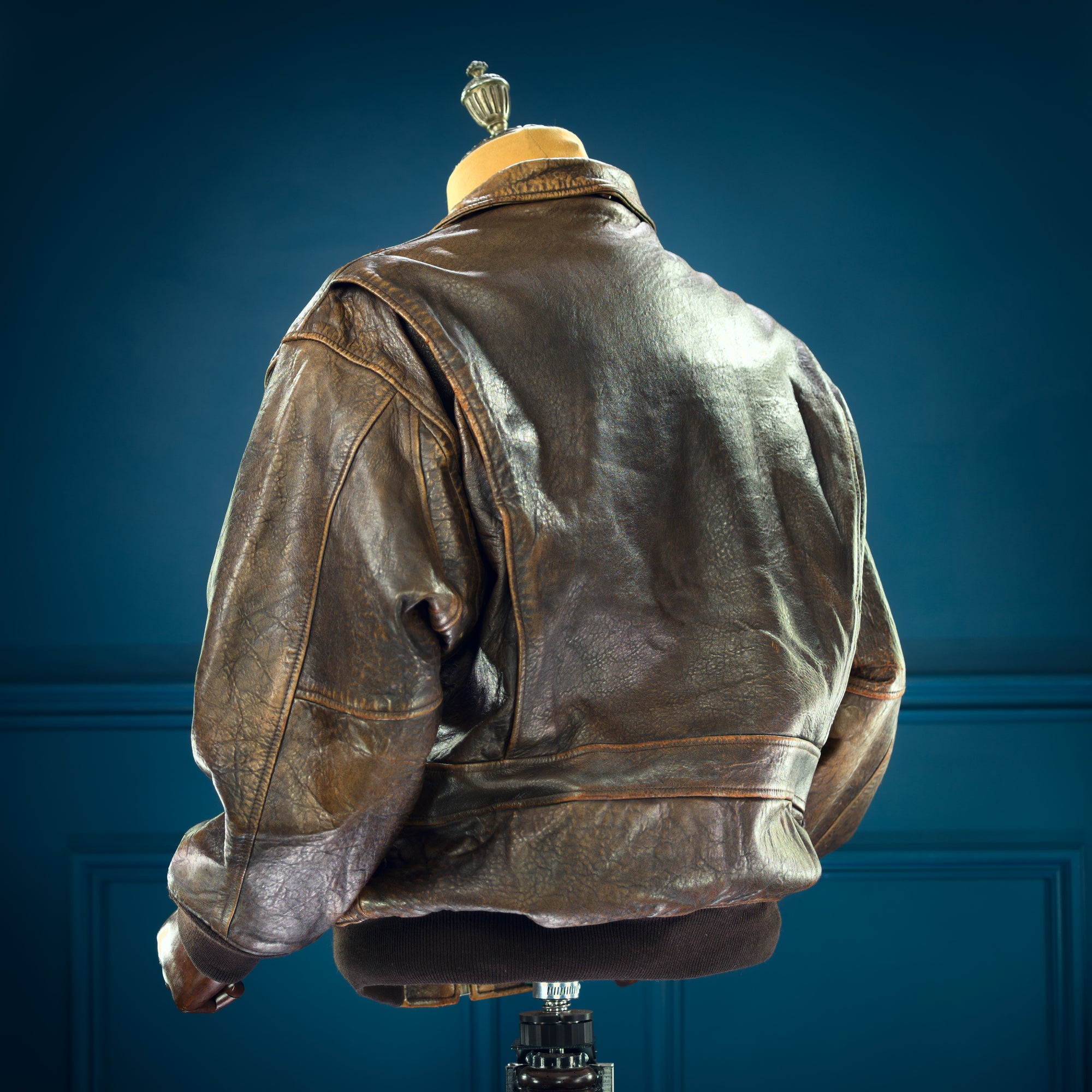 Vintage 1980s Avirex G1 Sheepskin Flight Bomber Aviator Leather Jacket USA “L”