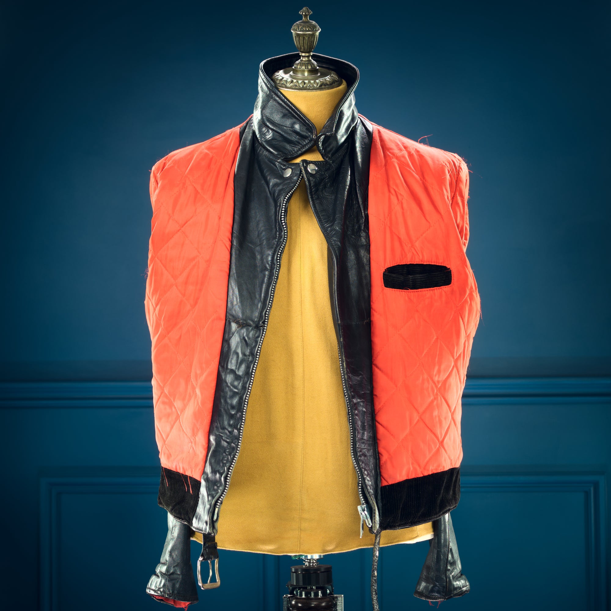 Vintage 1960s Sears Oakbrook Steerhide D Pocket Biker Moto Leather Jacket “M”