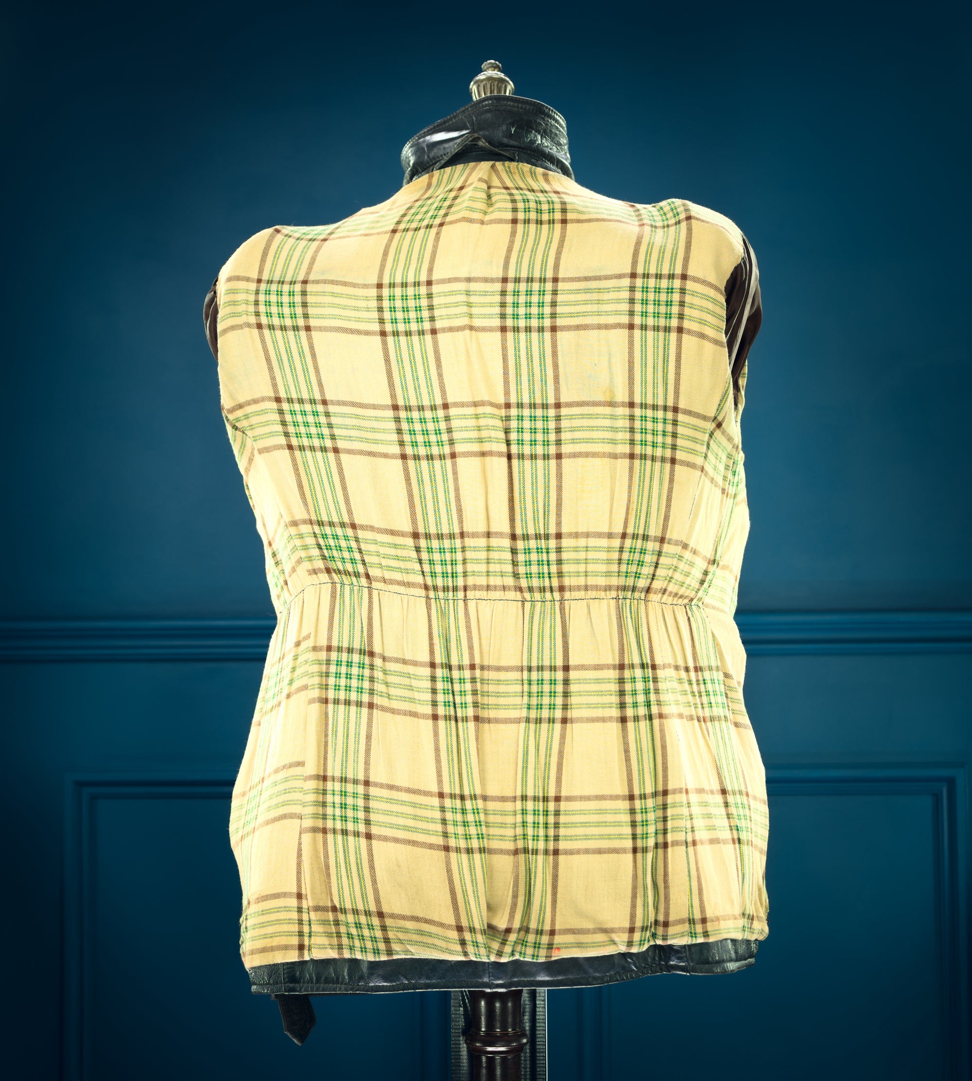 Vintage 1940s German Goatskin Belted Biker Motoring Coat Leather Jacket “M”