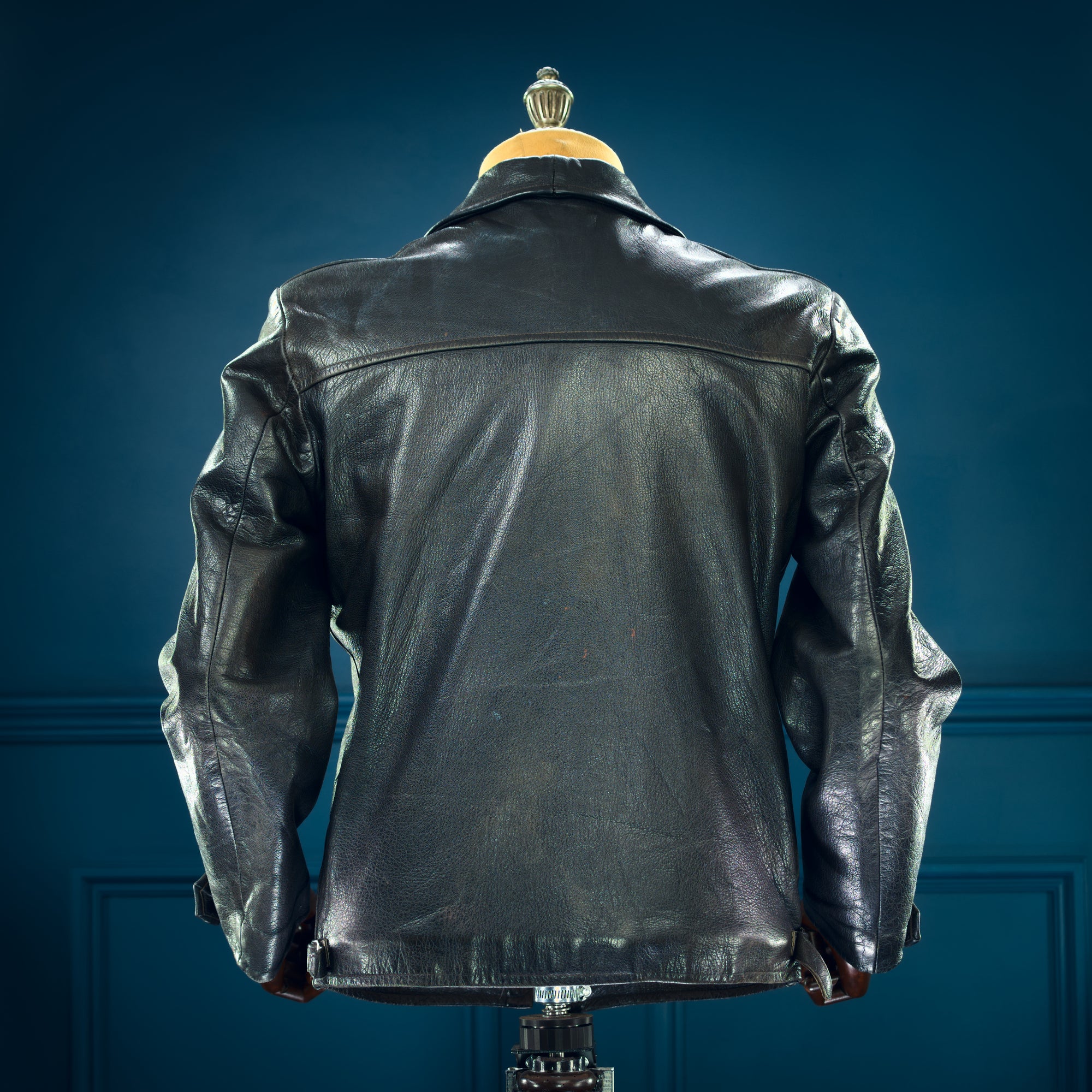 Vintage 1950s Dala Goatskin Single Rider Highwayman Worker Leather Jacket “M”