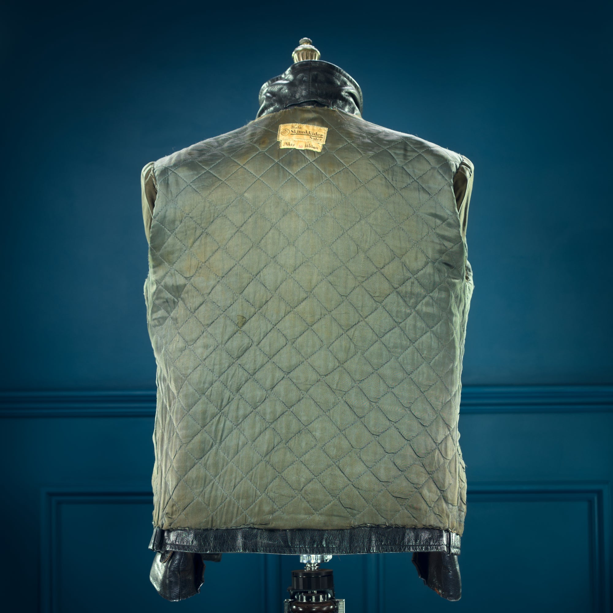 Vintage 1950s Dala Goatskin Single Rider Highwayman Worker Leather Jacket “M”