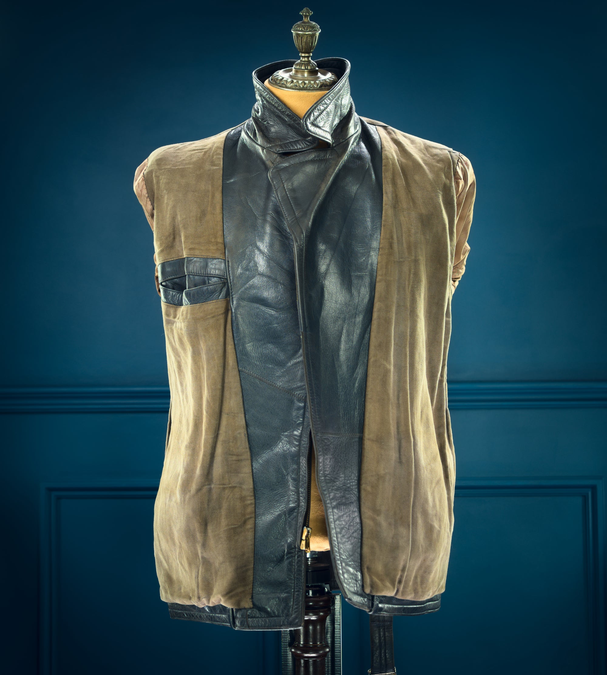 Vintage 1950s West German Steerhide Border Police Dispatch Leather Jacket “M”