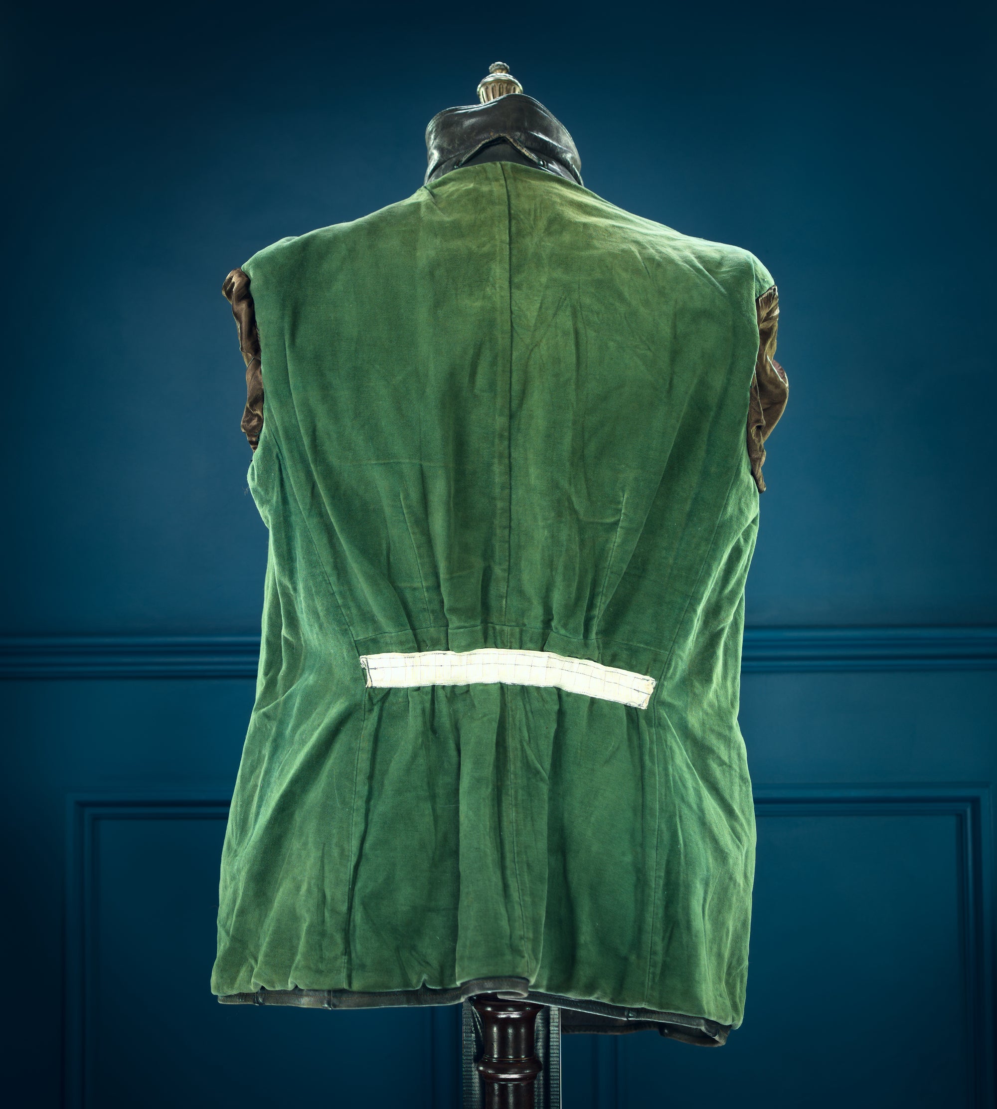 Vintage 1950s West German Horsehide Border Police Dispatch Leather Jacket “M”