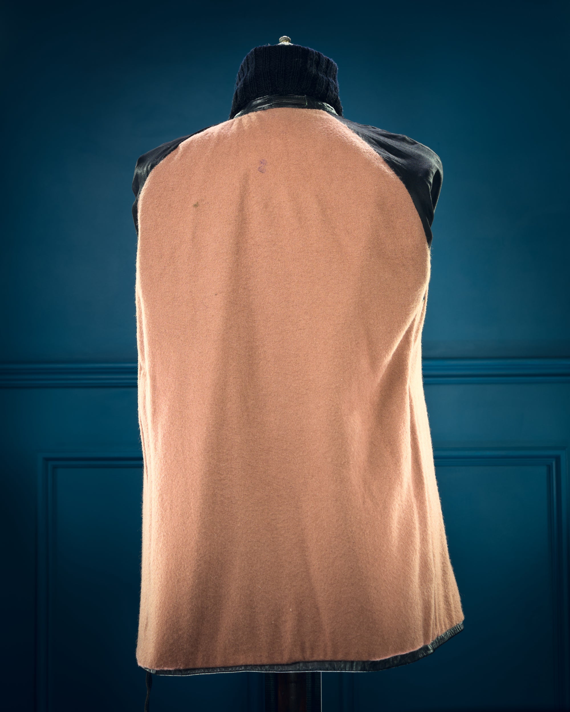 Vintage 1960s Italian Police Belted Motoring Coat Dispatch Leather Jacket “M”