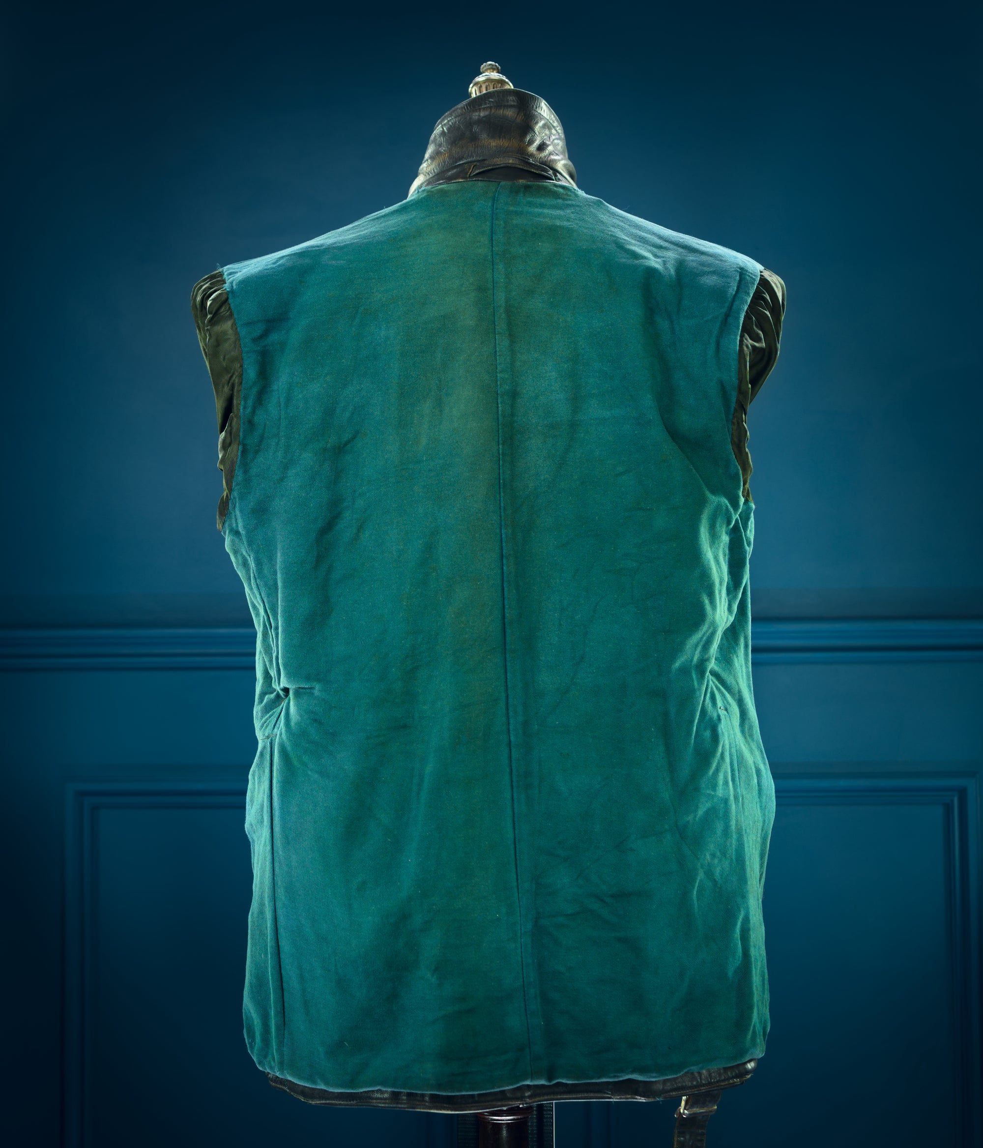 Vintage 1950s West German Horsehide Border Police Biker Dispatch Leather Jacket