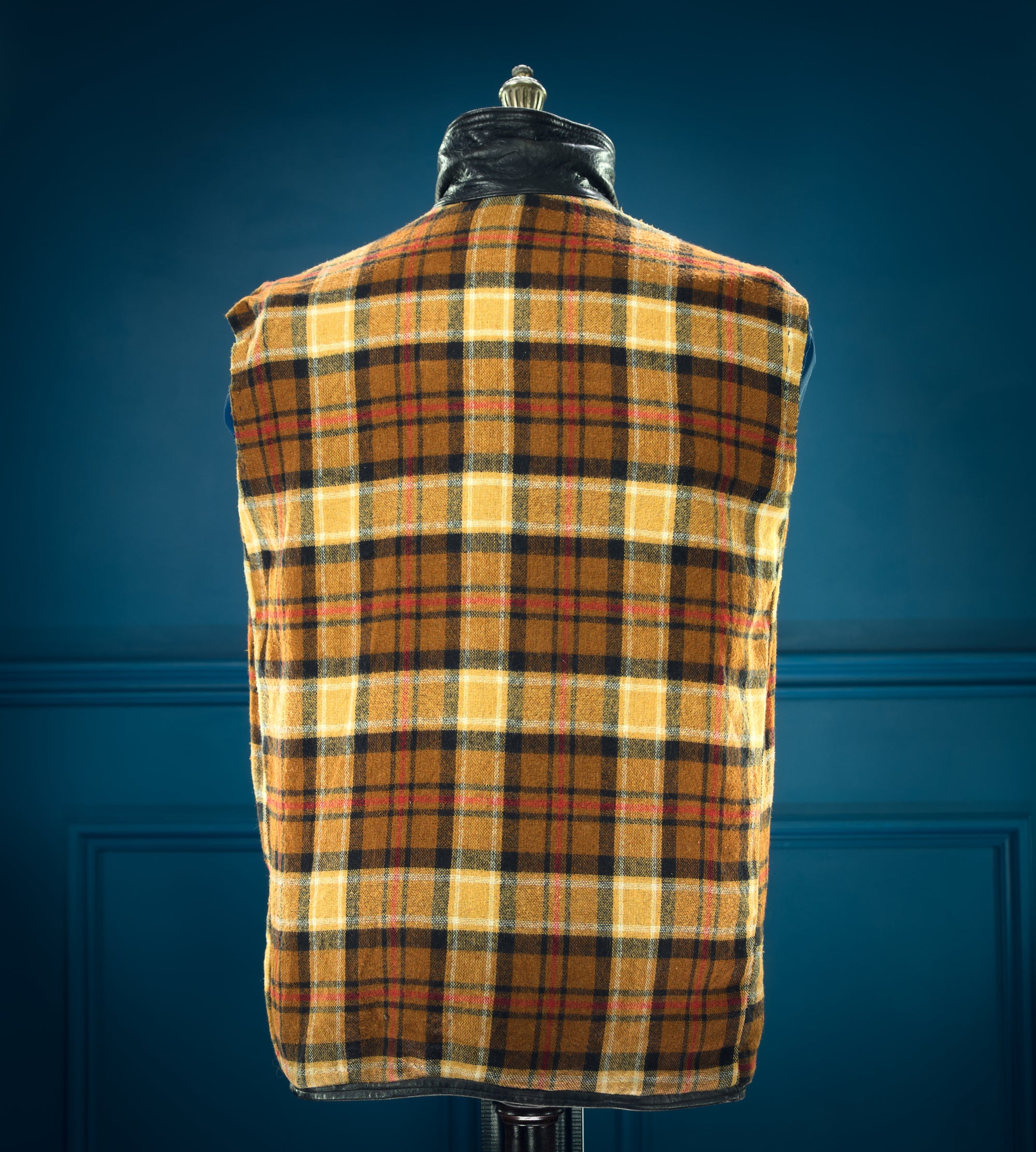 Vintage 1960s French Sheepskin Single Rider Worker Chore Leather Jacket “M”