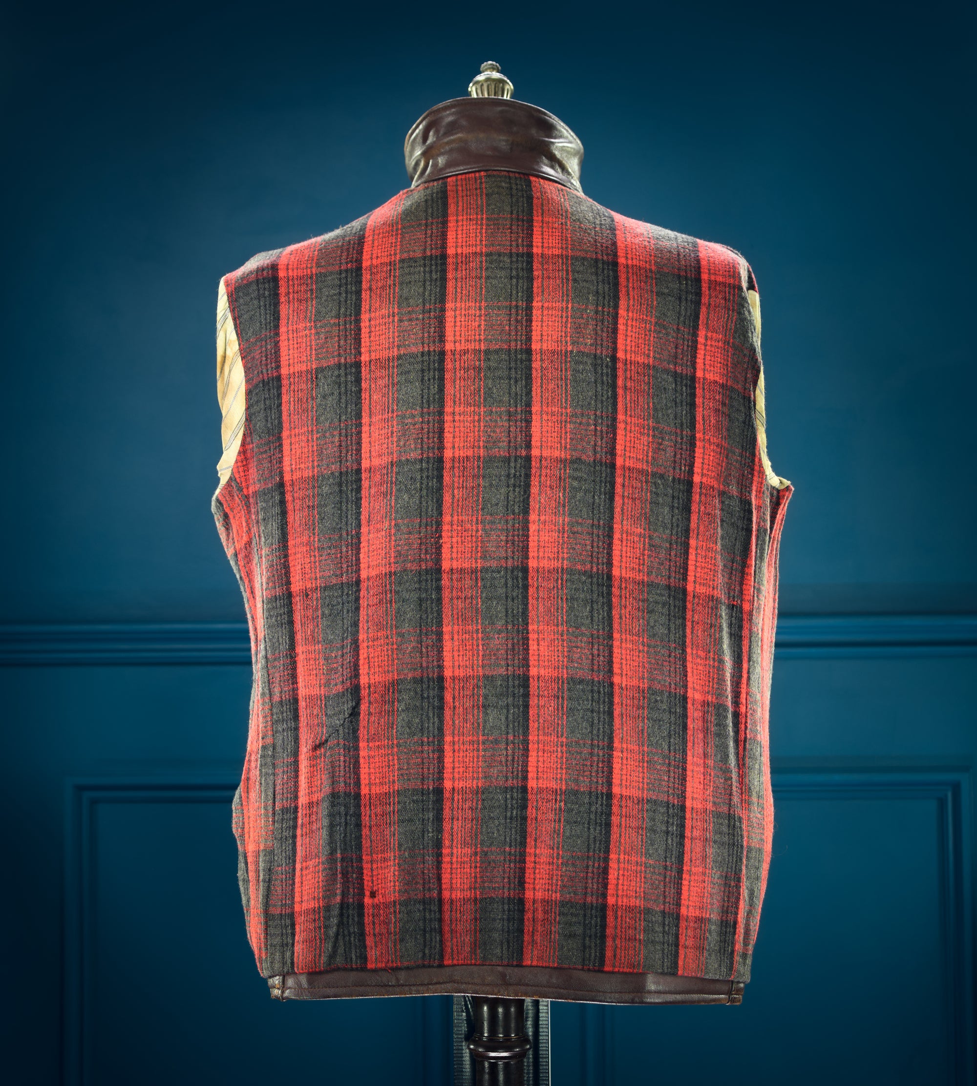 Vintage 1950s French Sheepskin Single Rider Worker Chore Leather Jacket “M”