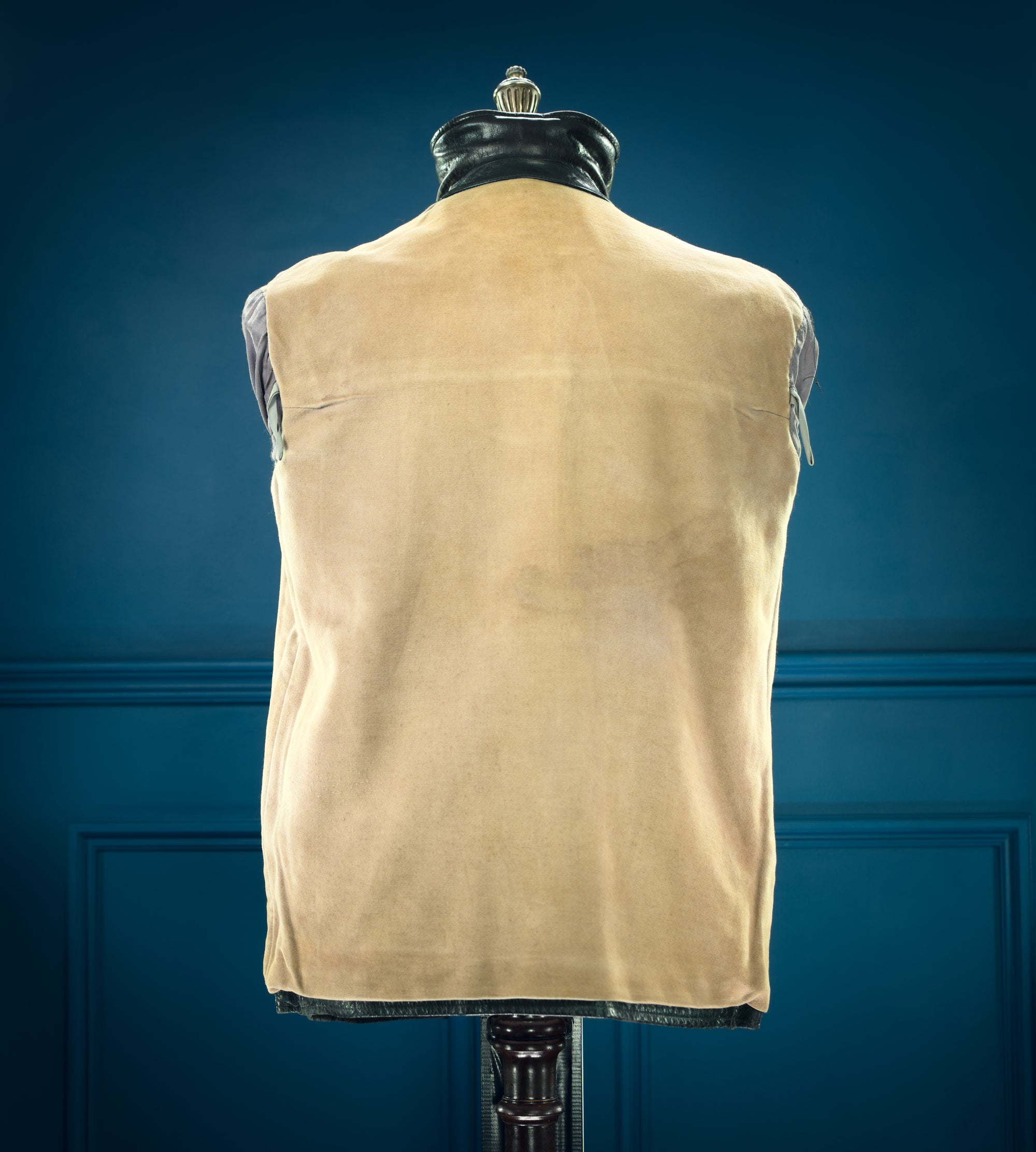 Vintage 1960s East German Sheepskin Single Rider Worker Chore Leather Jacket “S”