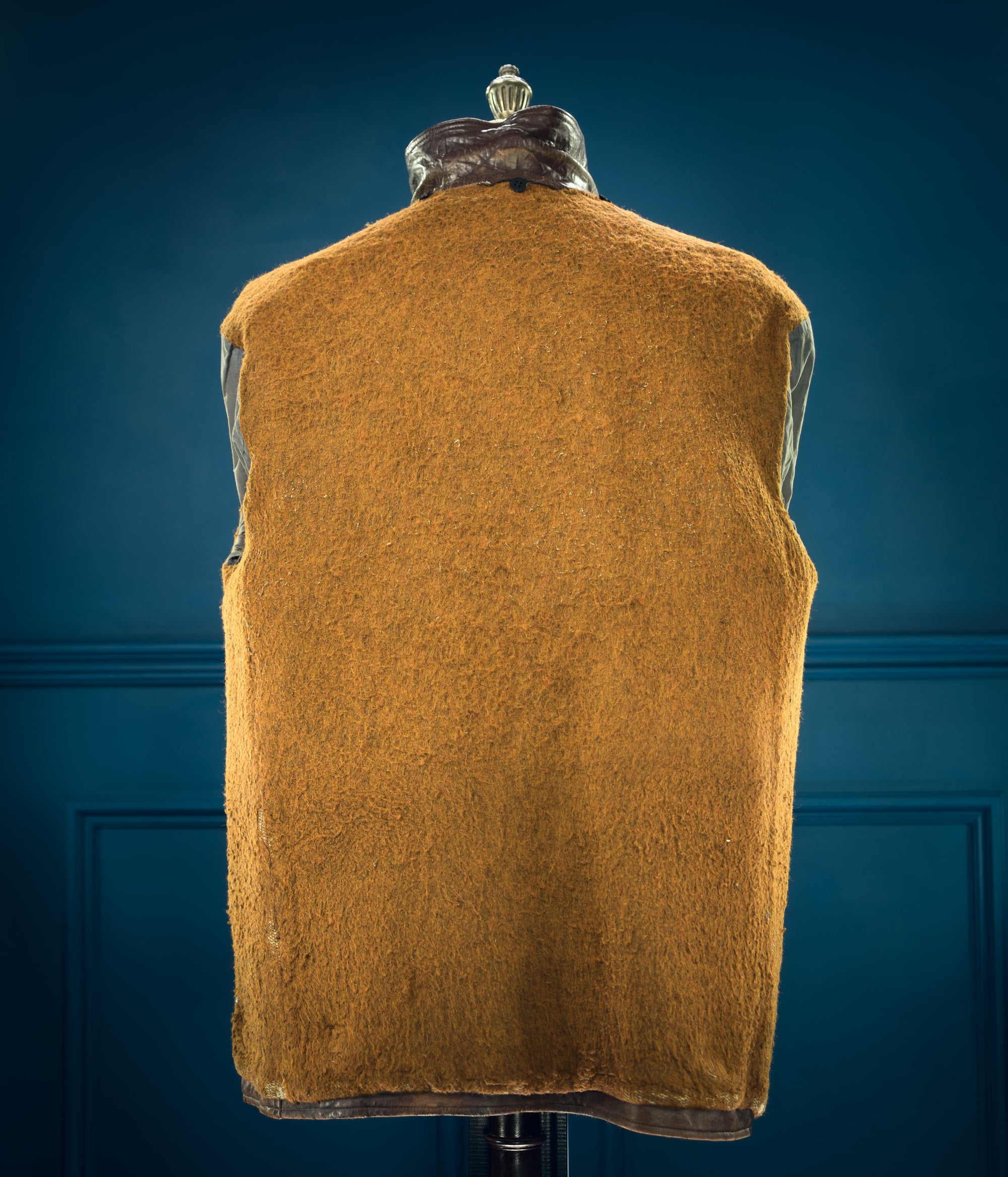 Vintage 1950s French Sheepskin Single Rider Worker Chore Leather Jacket “L”