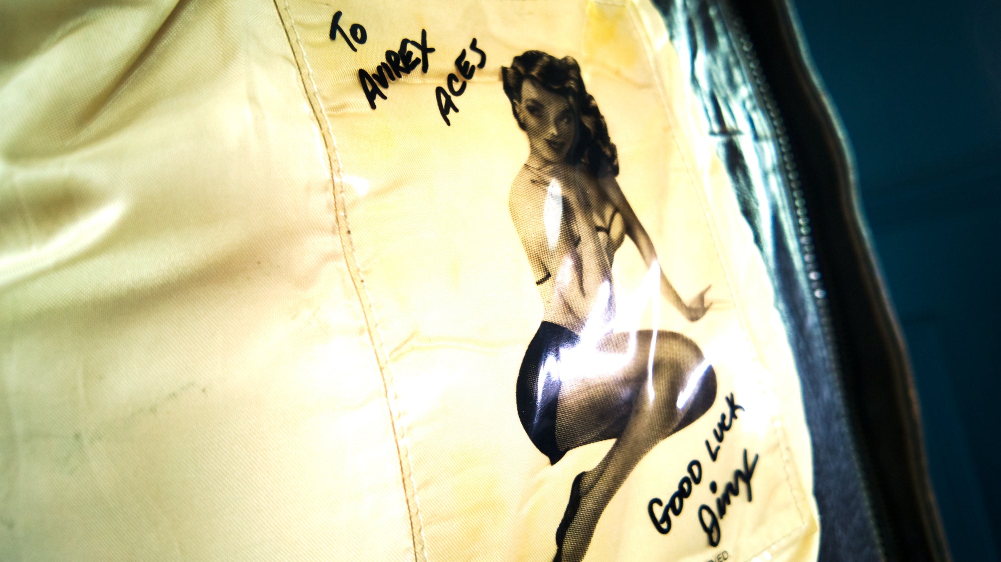 Vintage 1980s Avirex G1 Sheepskin Brown Bomber Flight Leather Jacket “L”