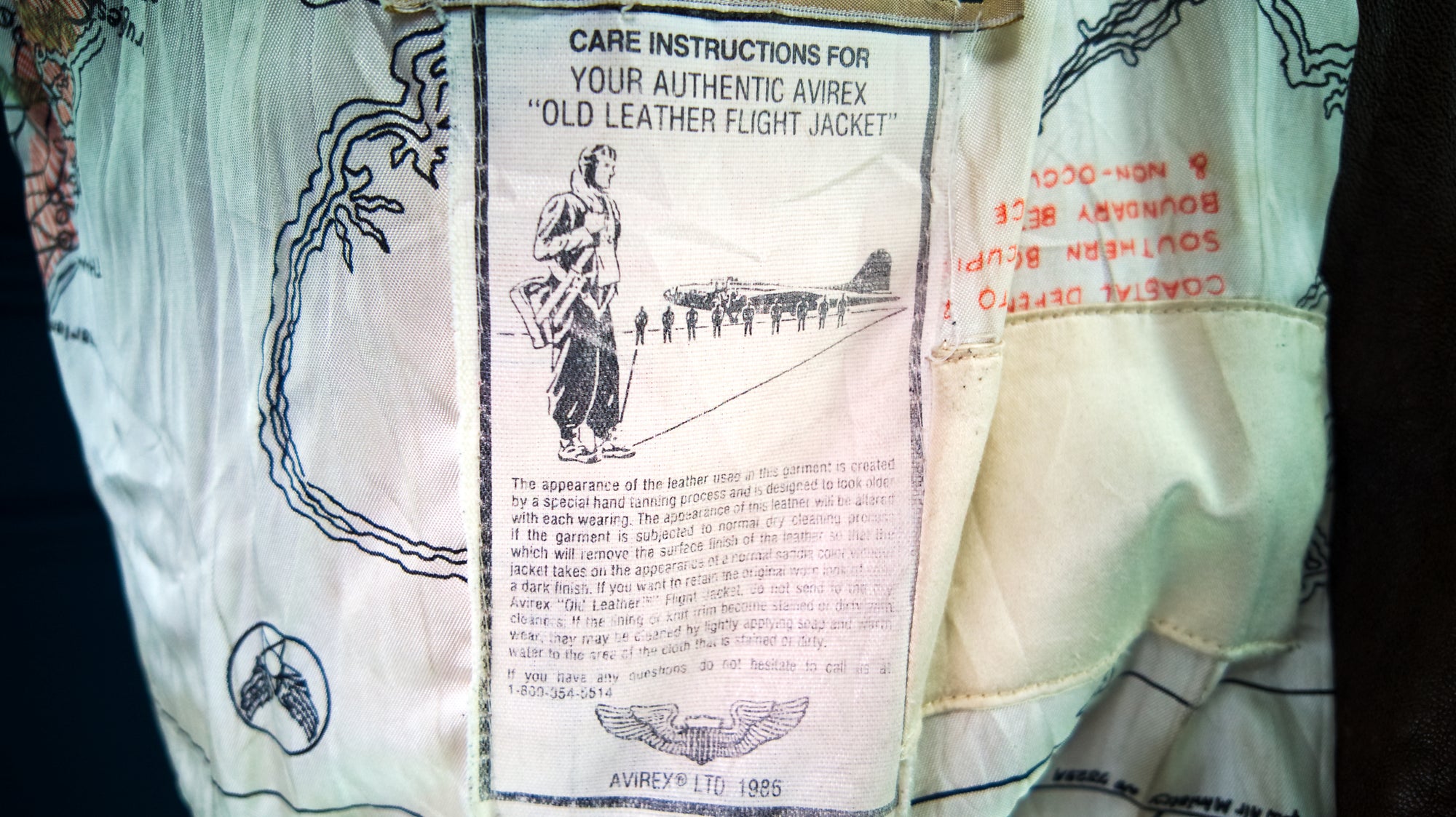 Vintage 1980s Avirex A2 Sheepskin Brown Bomber Flight Leather Jacket "XL"