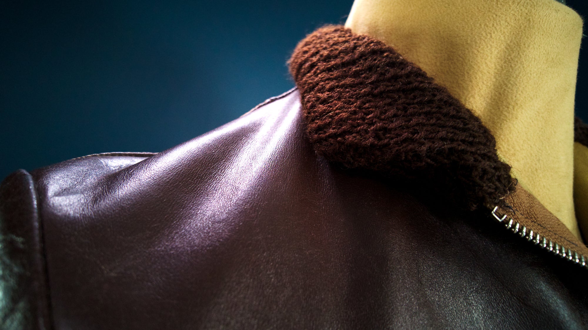 Vintage 1940s WW2 Czech Horsehide Flight Aviator Windbreaker Leather Jacket “M”